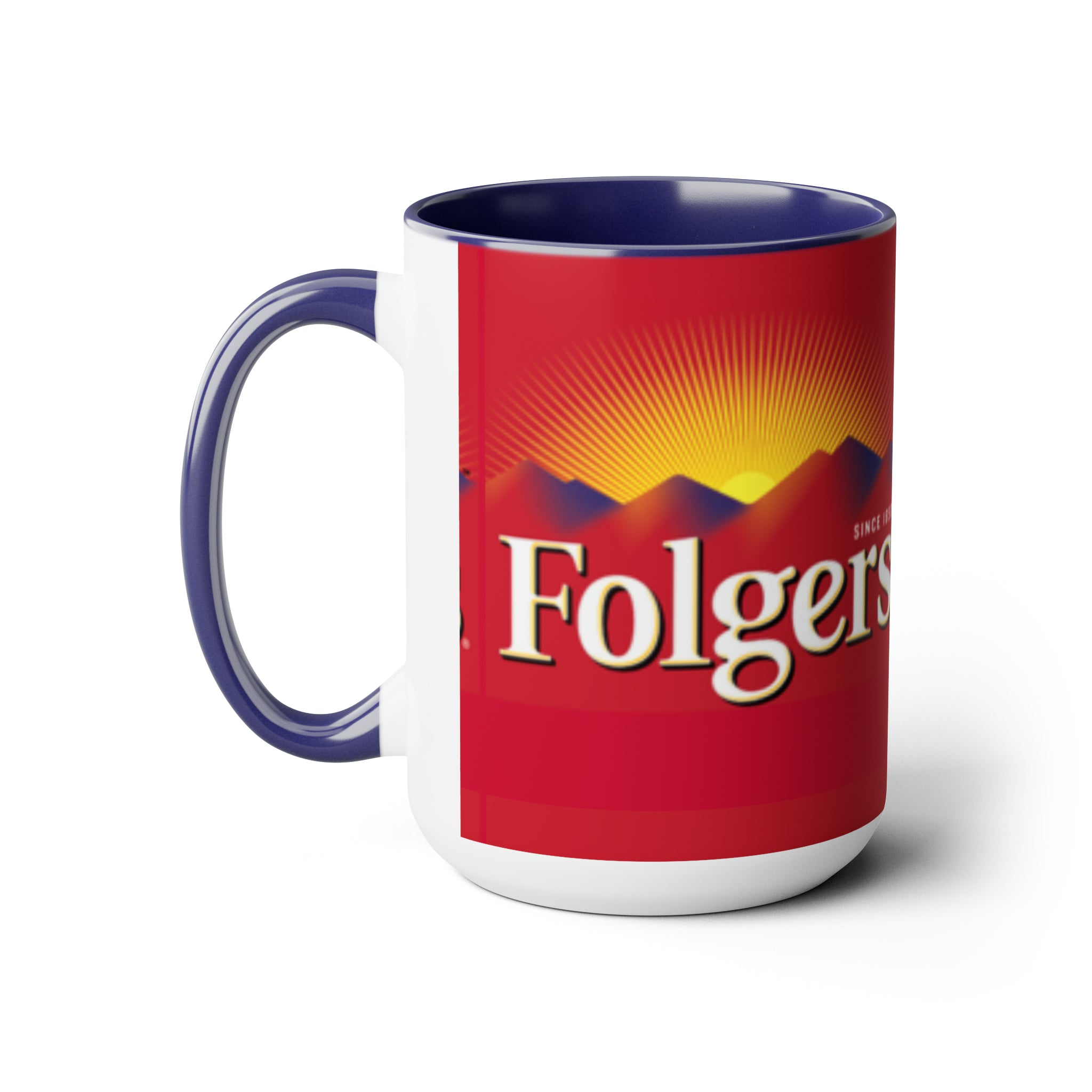 Folgers- White Ceramic Mug - Creations by Chris and Carlos