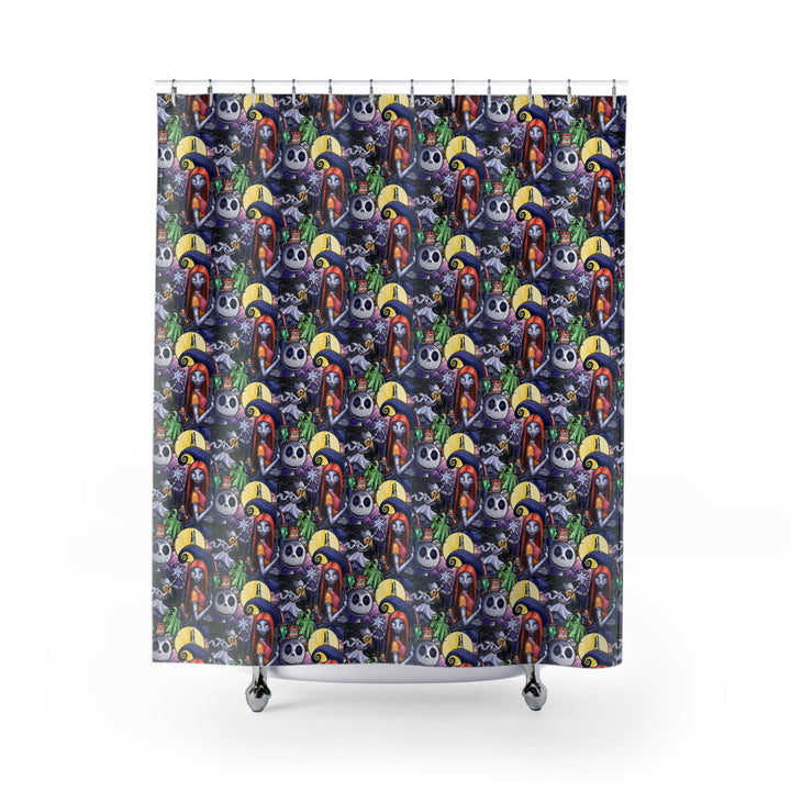 Nightmare Before Christmas All Over Shower Curtains
