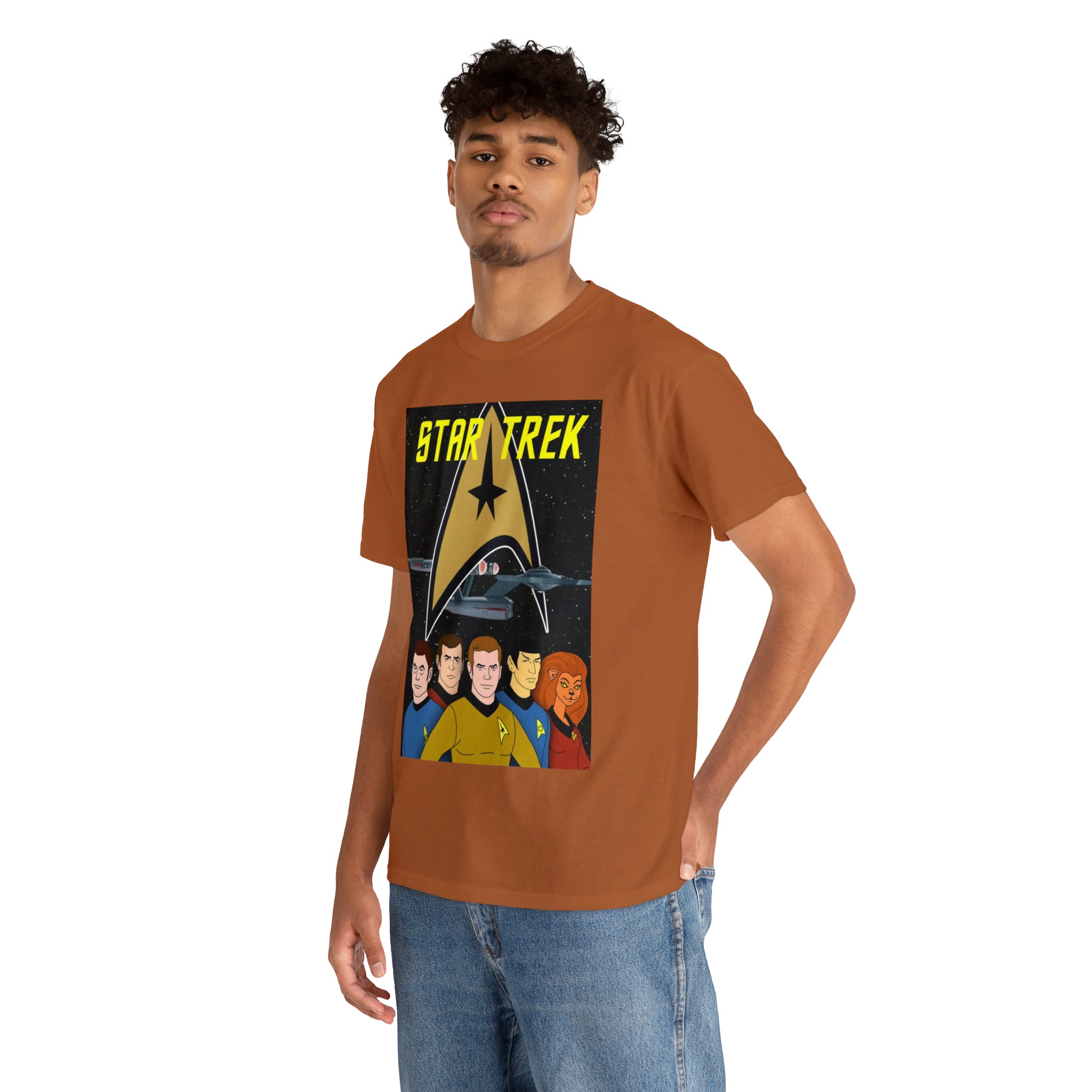 Star Trek Cartoon- Unisex Heavy Cotton T-Shirt - Creations by Chris and Carlos