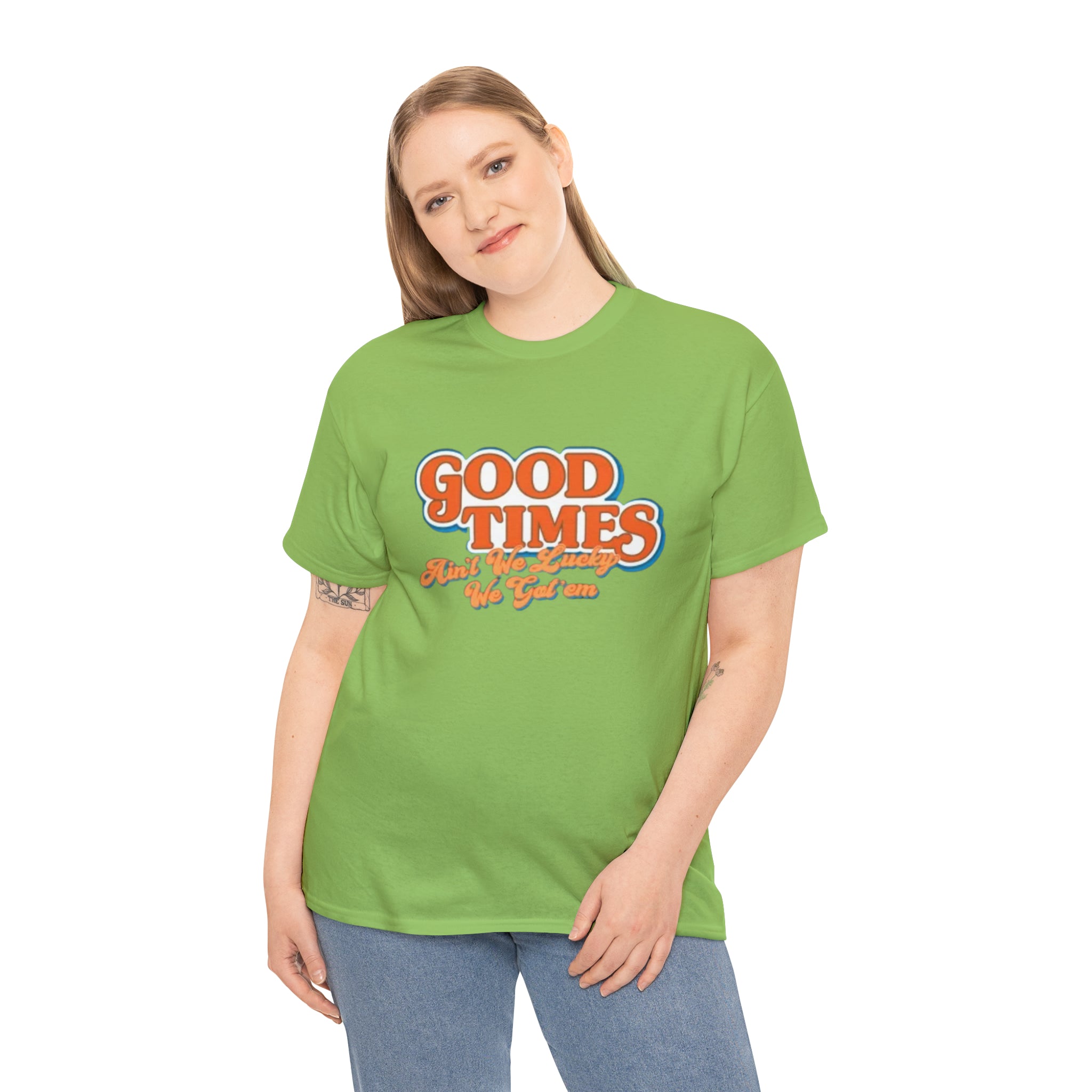 Good Times 70's TV Show- Unisex Heavy Cotton T-Shirt - Creations by Chris and Carlos