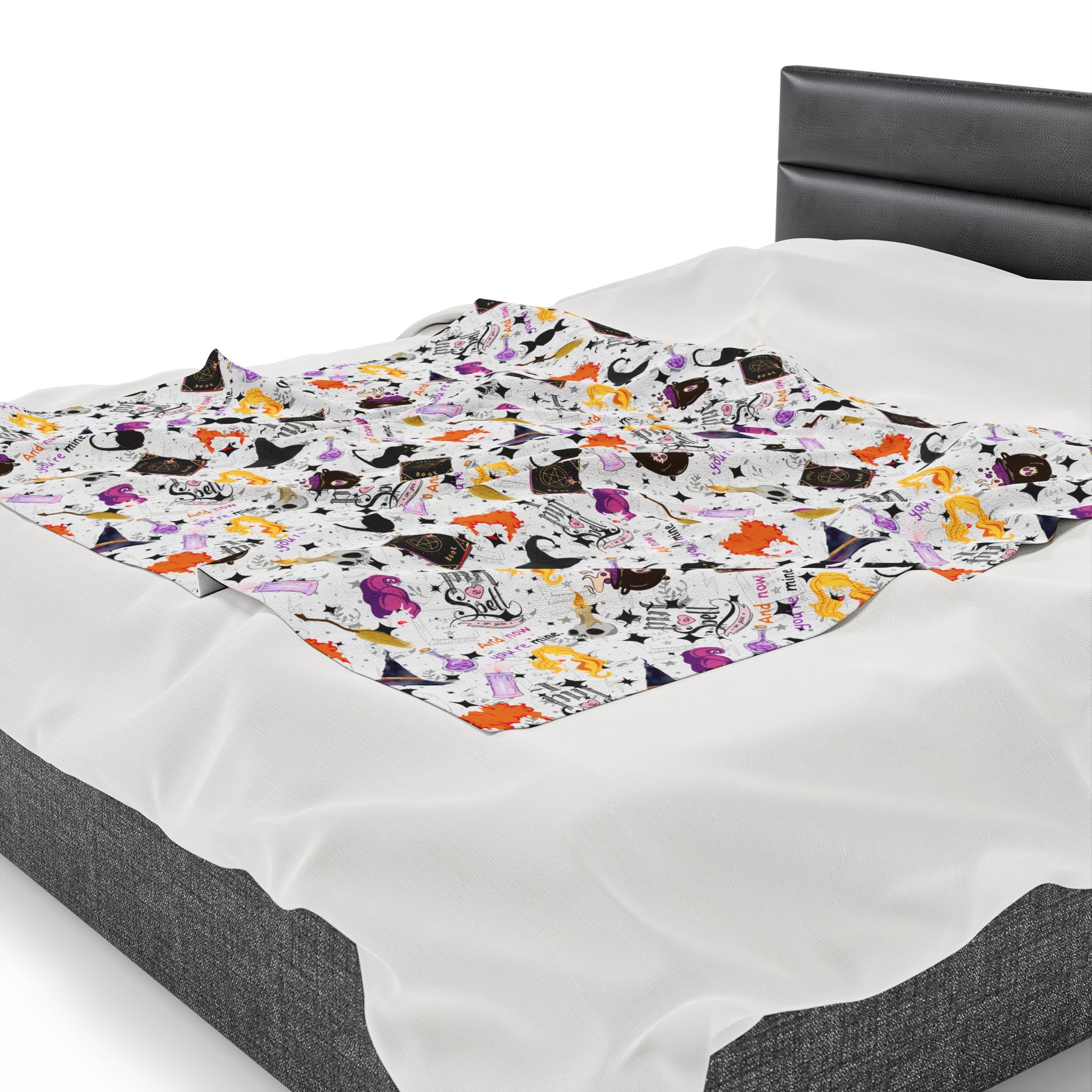 Hocus Pocus- Velveteen Plush CuddleLux Bliss Blanket - Creations by Chris and Carlos