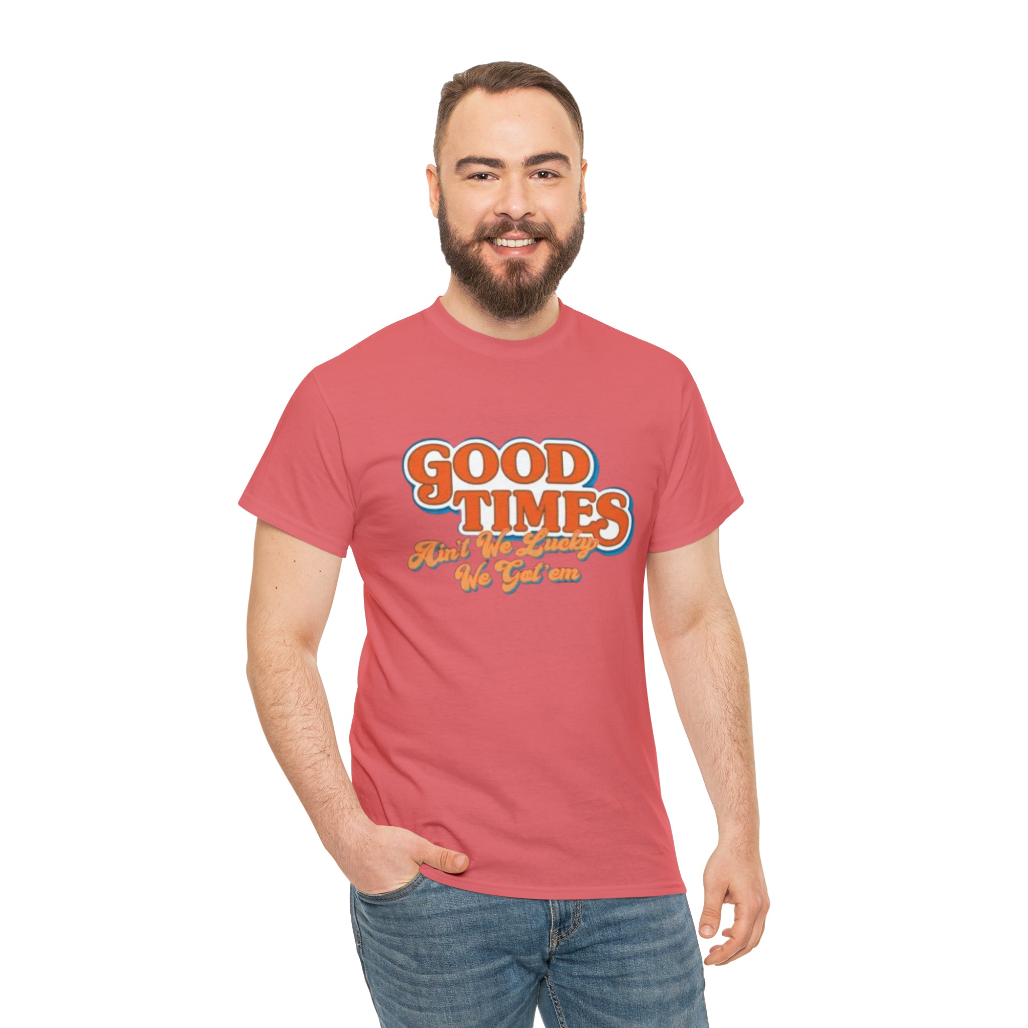 Good Times 70's TV Show- Unisex Heavy Cotton T-Shirt - Creations by Chris and Carlos