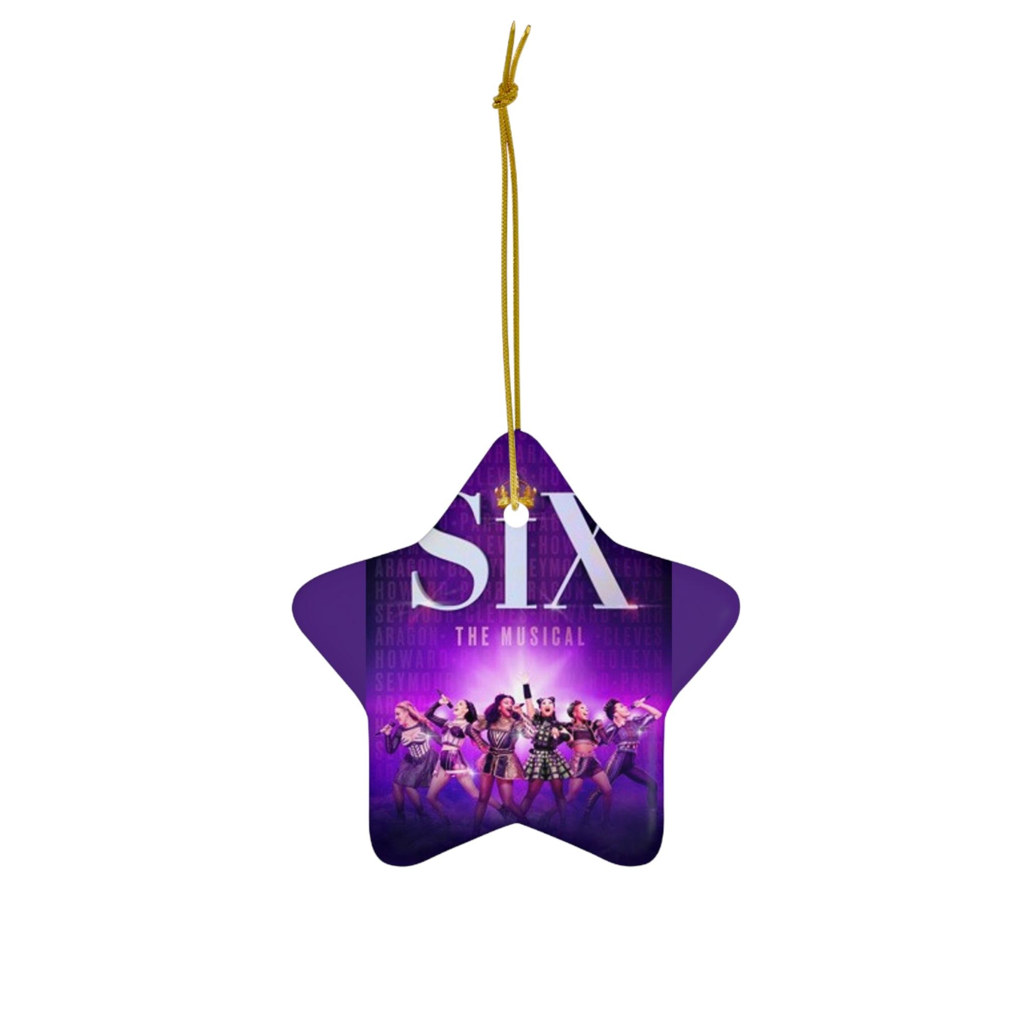 SIX the Musical- Ceramic Ornament, 4 Shapes - Creations by Chris and Carlos