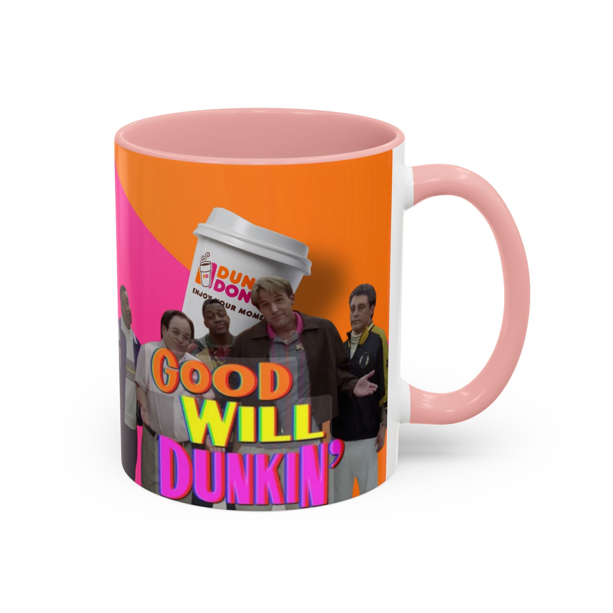 Good Will Dunkin’ Accent Coffee Mug — Funny Pop Culture Quote Coffee Cup (11/15oz) - Creations by Chris and Carlos