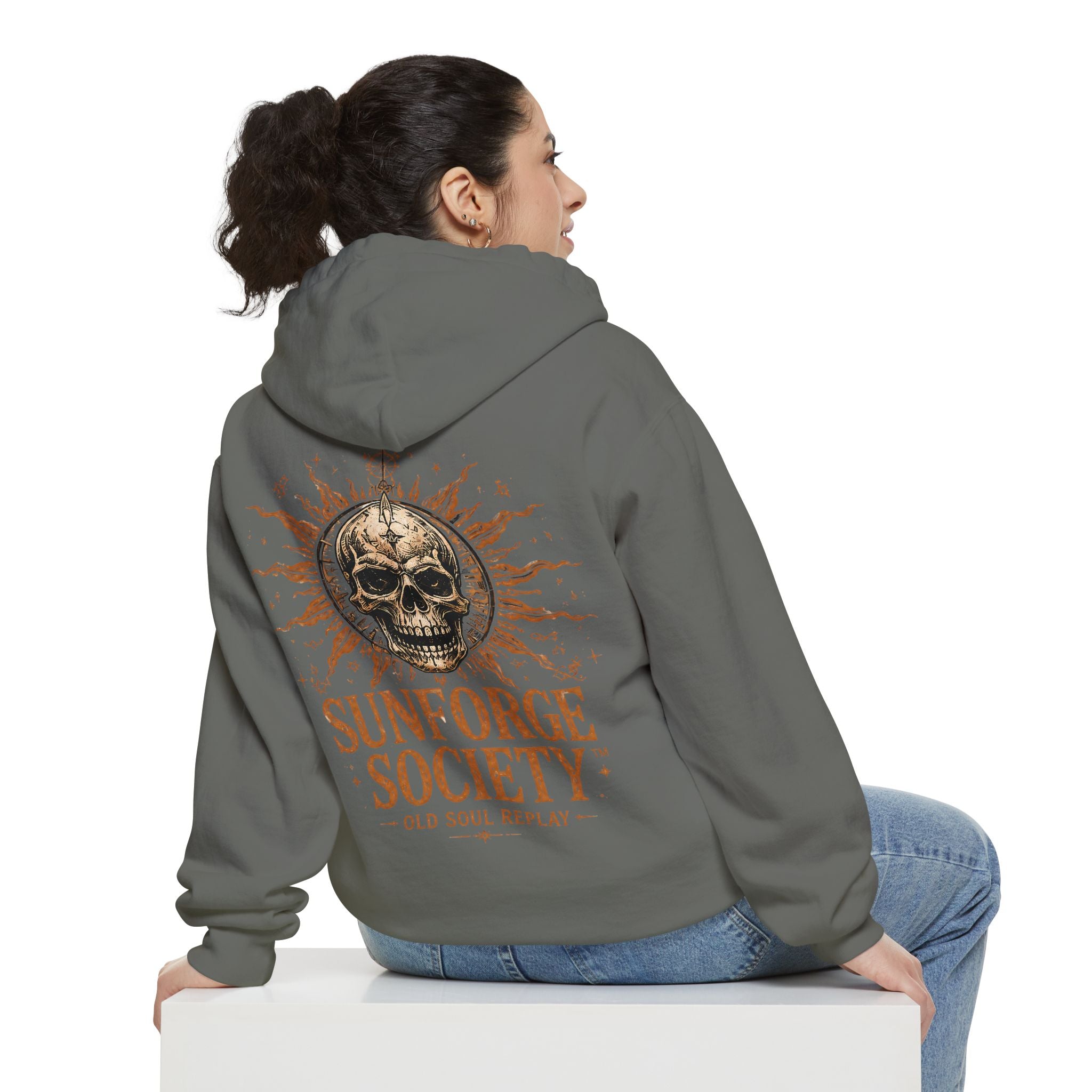 Sun Forge Steampunk Garment-Dyed Hoodie - Creations by Chris and Carlos