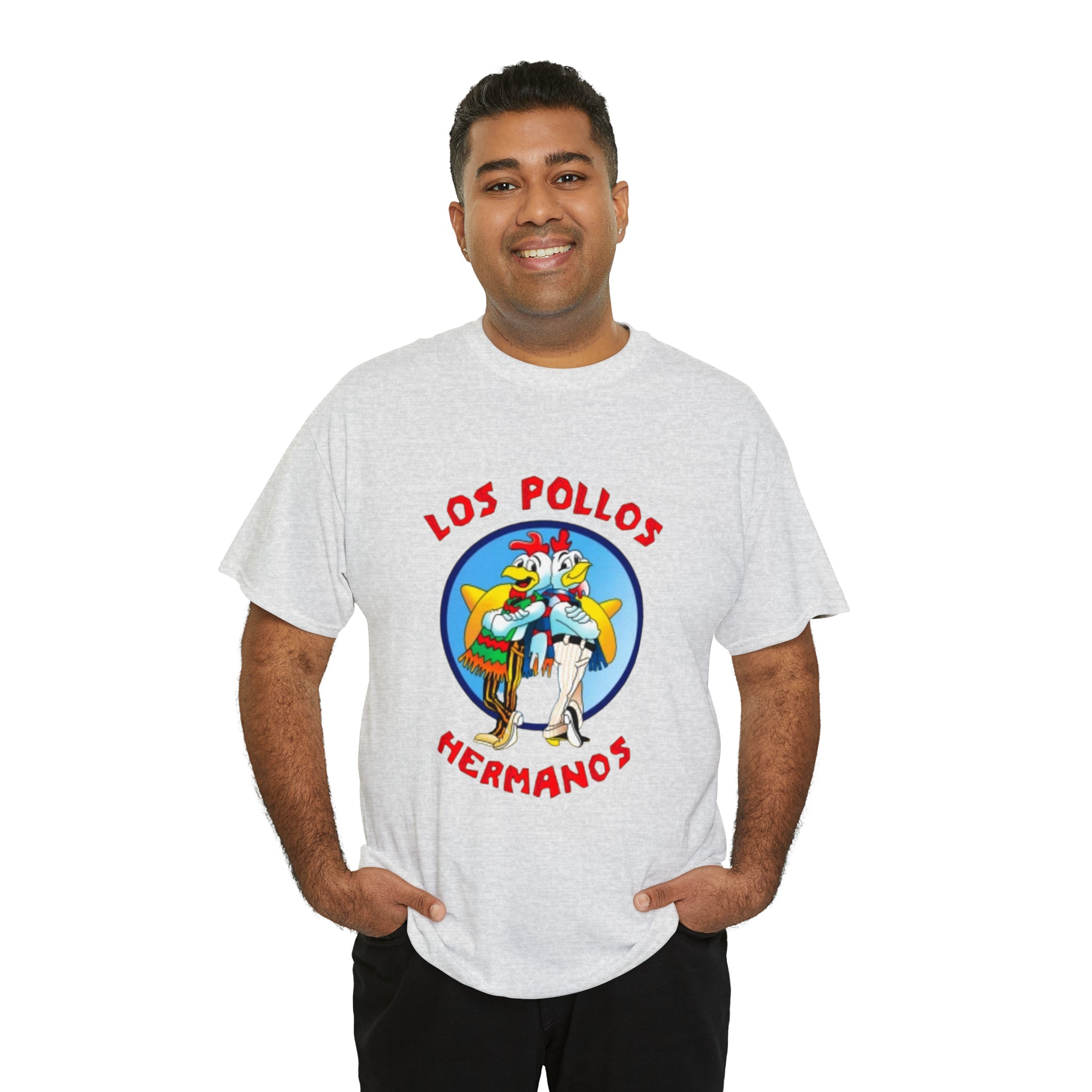 Pollos- Unisex Heavy Cotton T-Shirt - Creations by Chris and Carlos