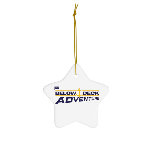 Below Deck Adventure- Ceramic Ornament, 4 Shapes - Creations by Chris and Carlos