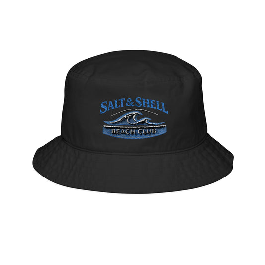 Salt & Shell Embroidered Wave Bucket Hat - Creations by Chris and Carlos