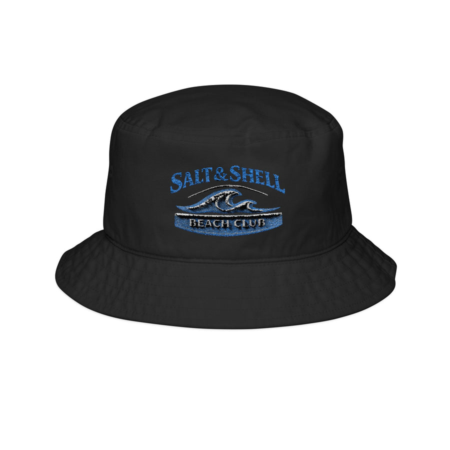 Salt & Shell Embroidered Wave Bucket Hat