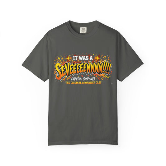 SEVEEEEEENNNN!!! Comic-Style Graphic T-Shirt - Creations by Chris and Carlos