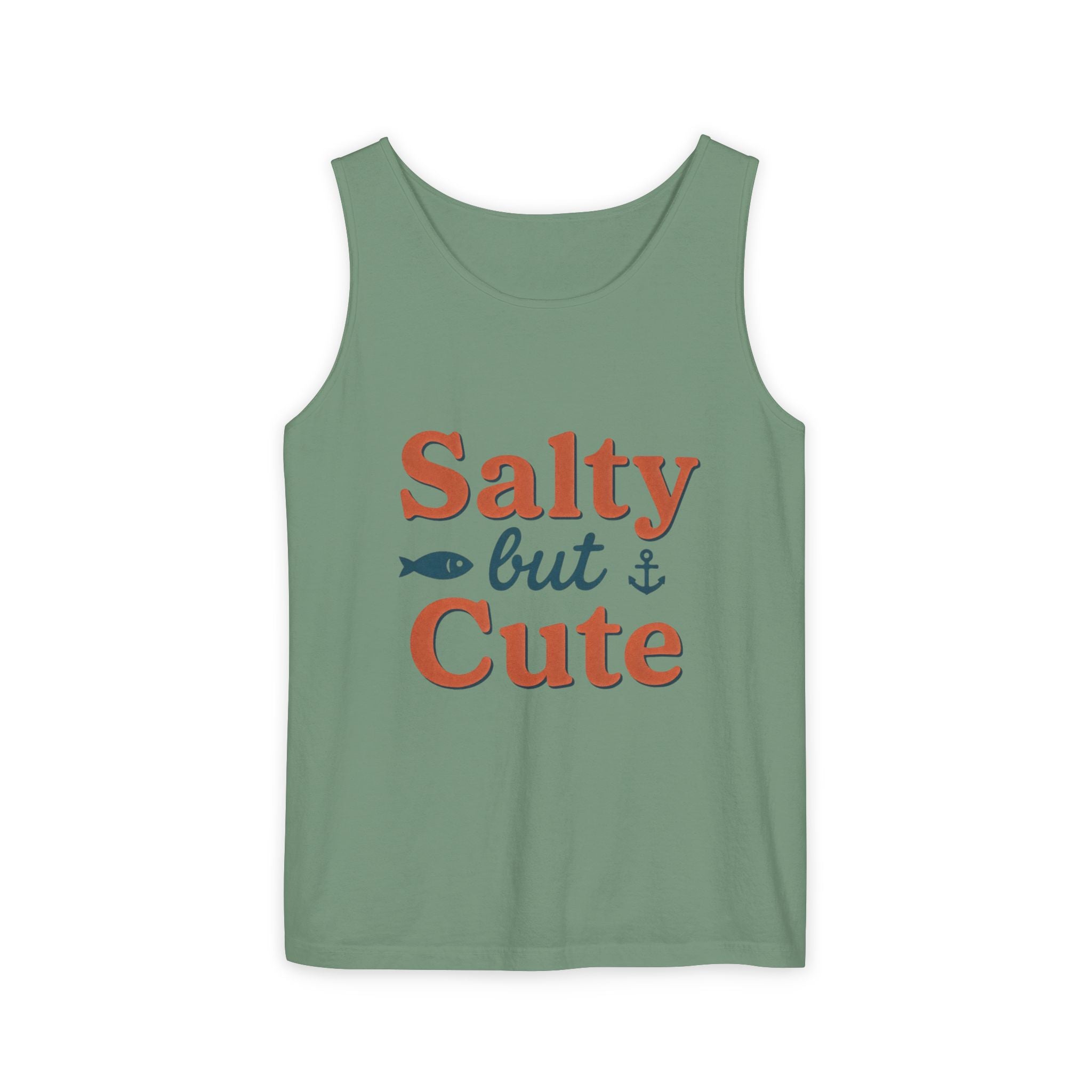 Salty But Cute Tank Top — Nautical Beachy Graphic Summer Shirt - Creations by Chris and Carlos