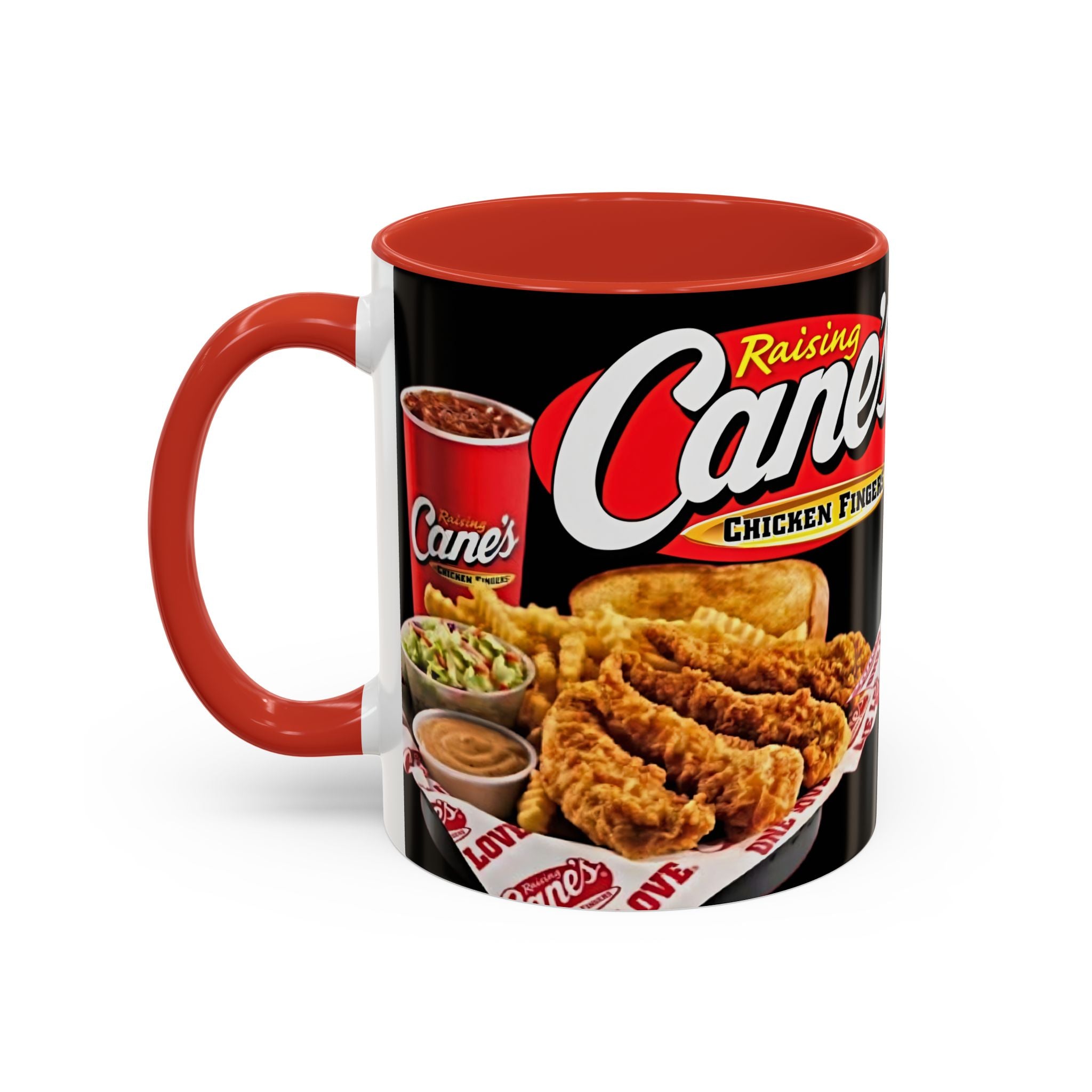 Raising Cane's Logo Coffee Mug – Chicken Fingers Fan Cup (11/15oz) - Creations by Chris and Carlos