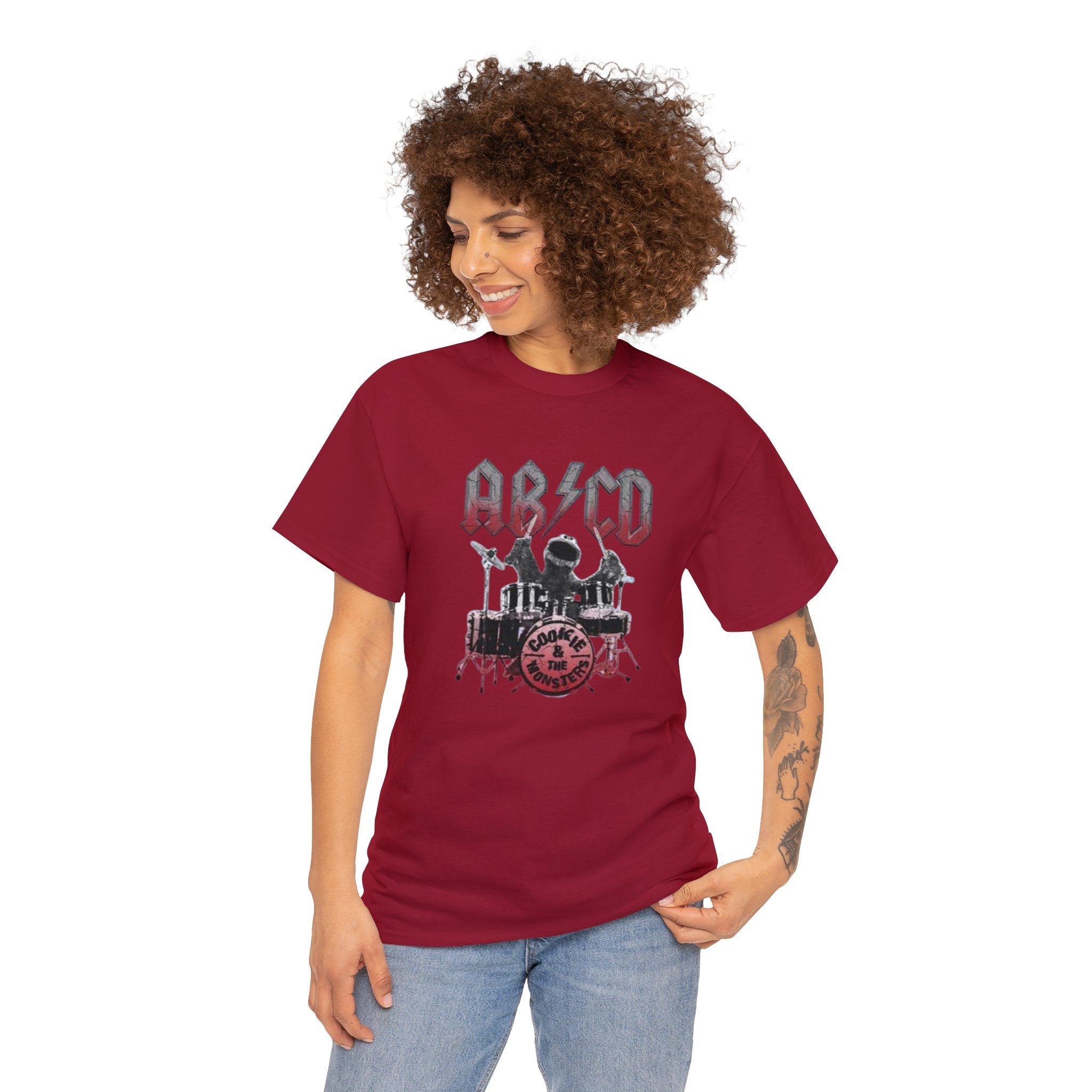 AC DC- Unisex Heavy Cotton Tee - Creations by Chris and Carlos