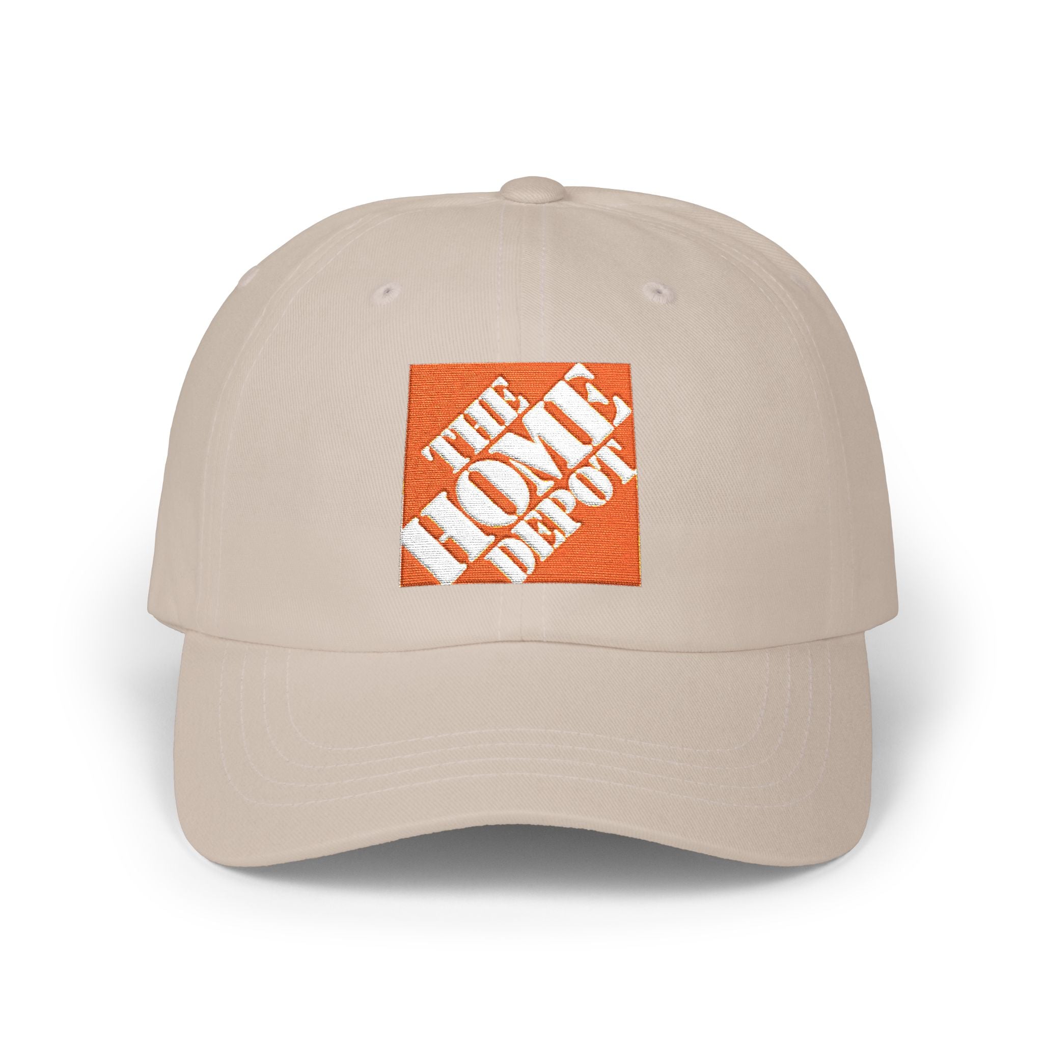 Dad Cap — Embroidered Orange Home Depot Logo Baseball Hat - Creations by Chris and Carlos