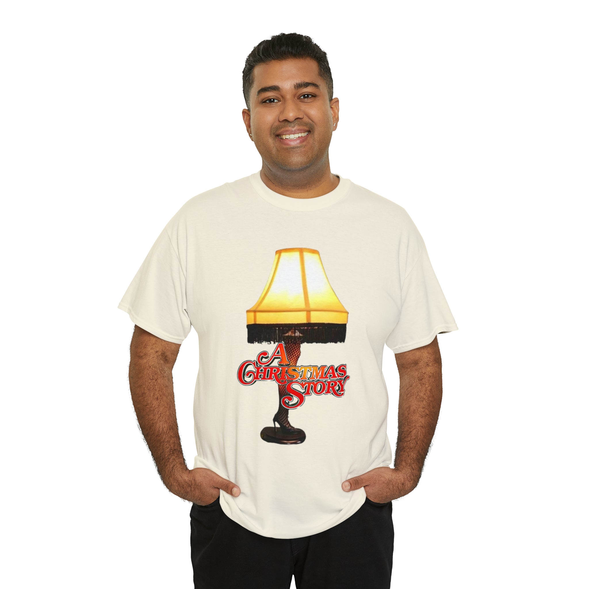 A Christmas Story- Leg Lamp Unisex Heavy Cotton T-Shirt - Creations by Chris and Carlos