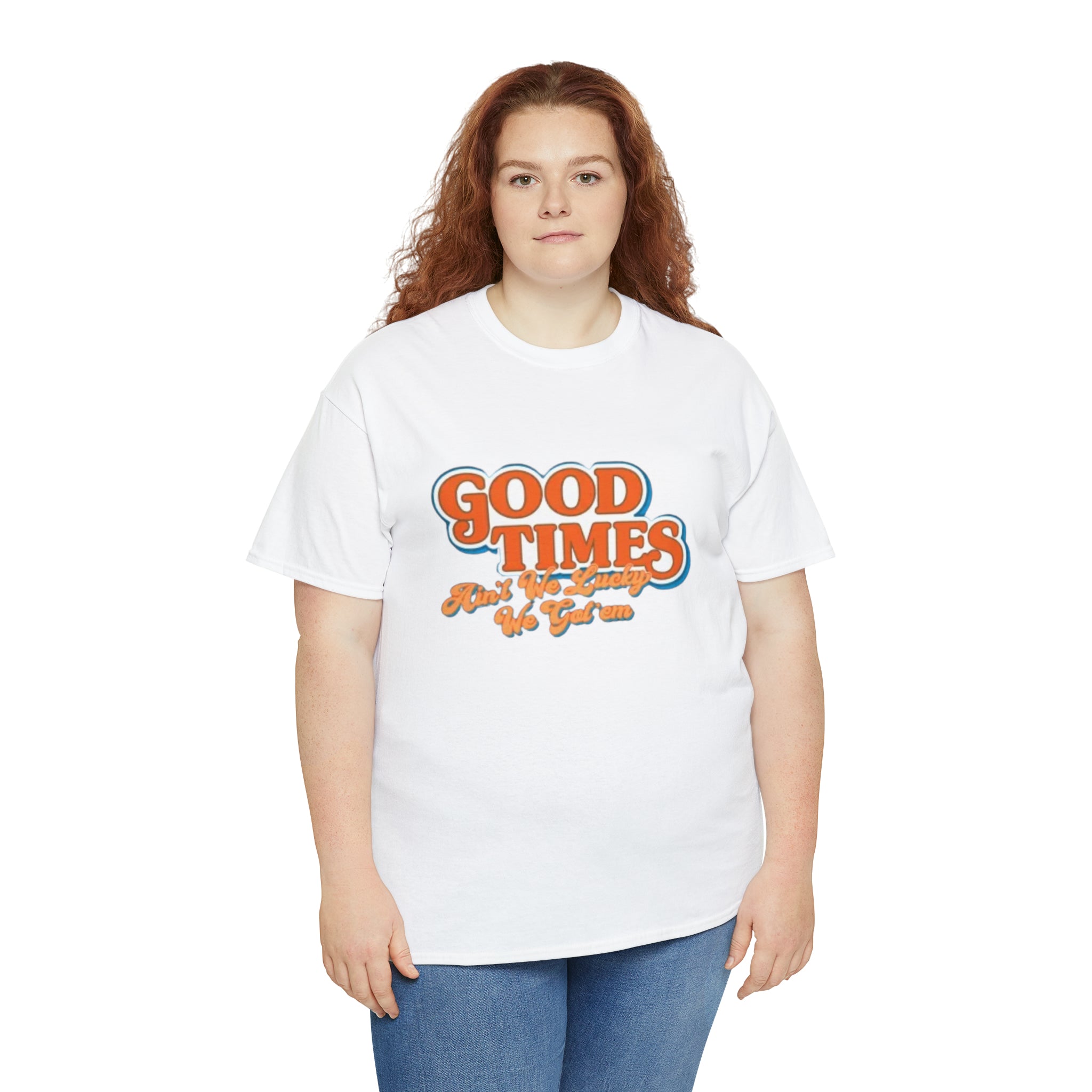 Good Times 70's TV Show- Unisex Heavy Cotton T-Shirt - Creations by Chris and Carlos
