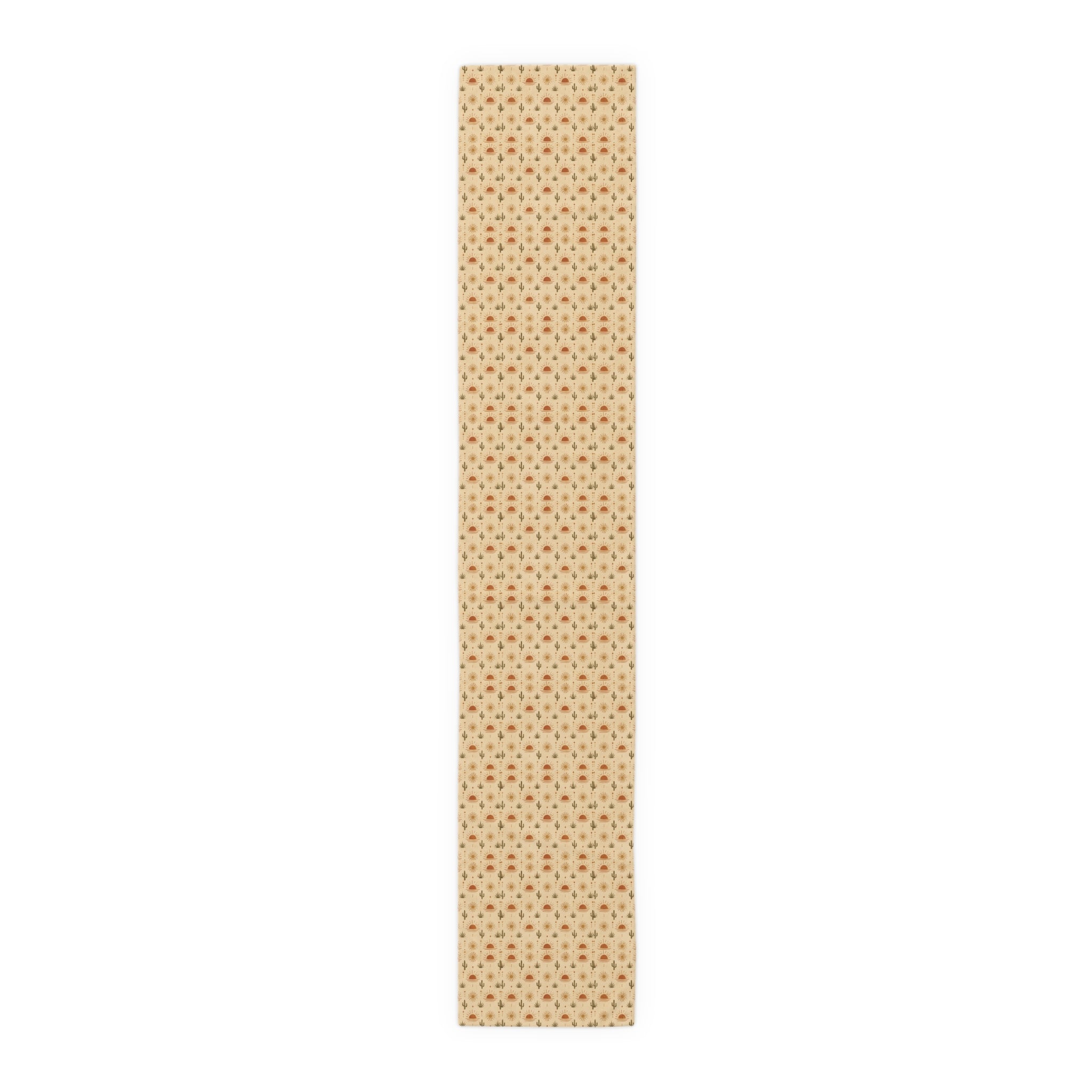 Autumn Harvest Table Runner - Fall Leaves & Pumpkins Cotton-Poly Dining Decor - Creations by Chris and Carlos