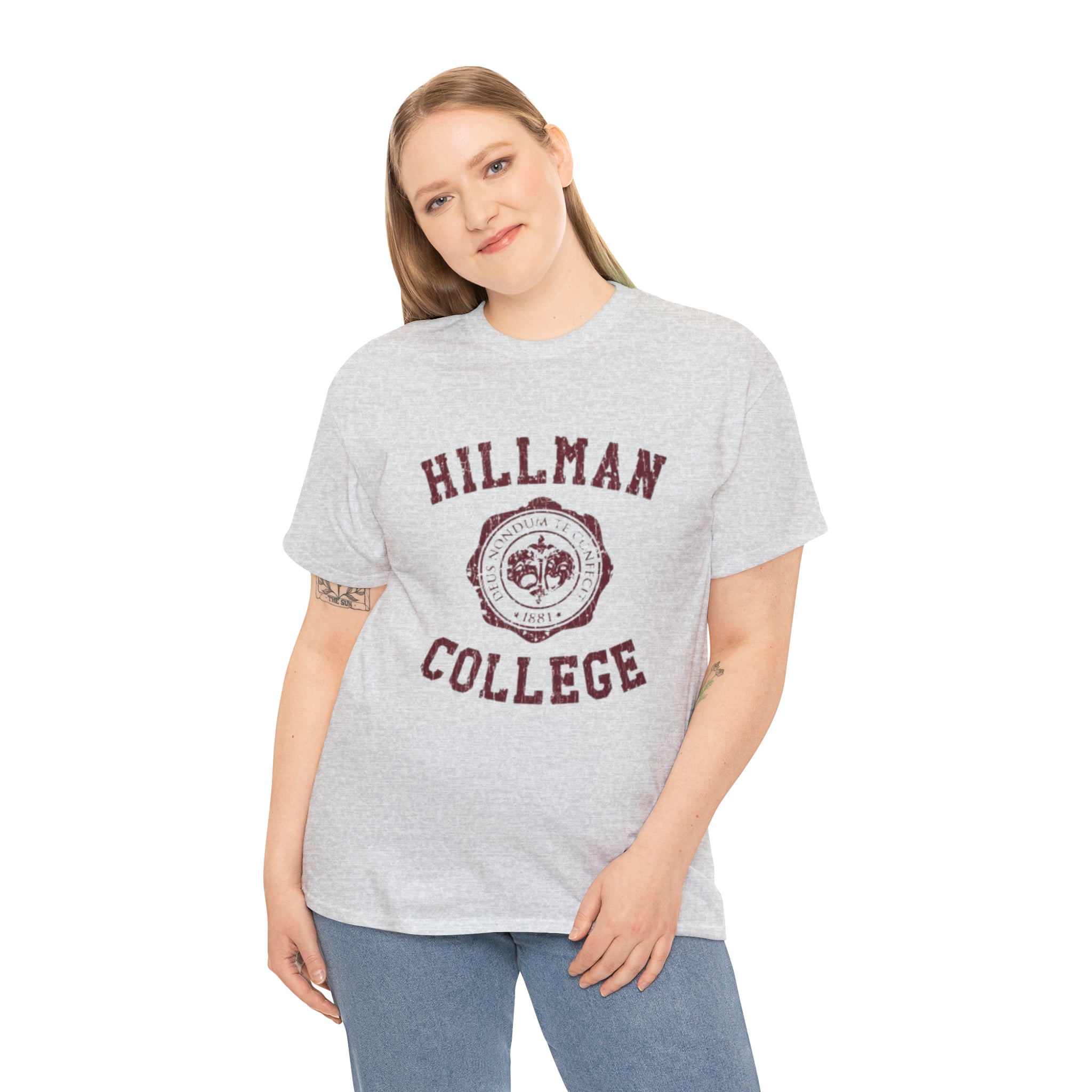 Hillman College- Unisex Heavy Cotton T-Shirt - Creations by Chris and Carlos