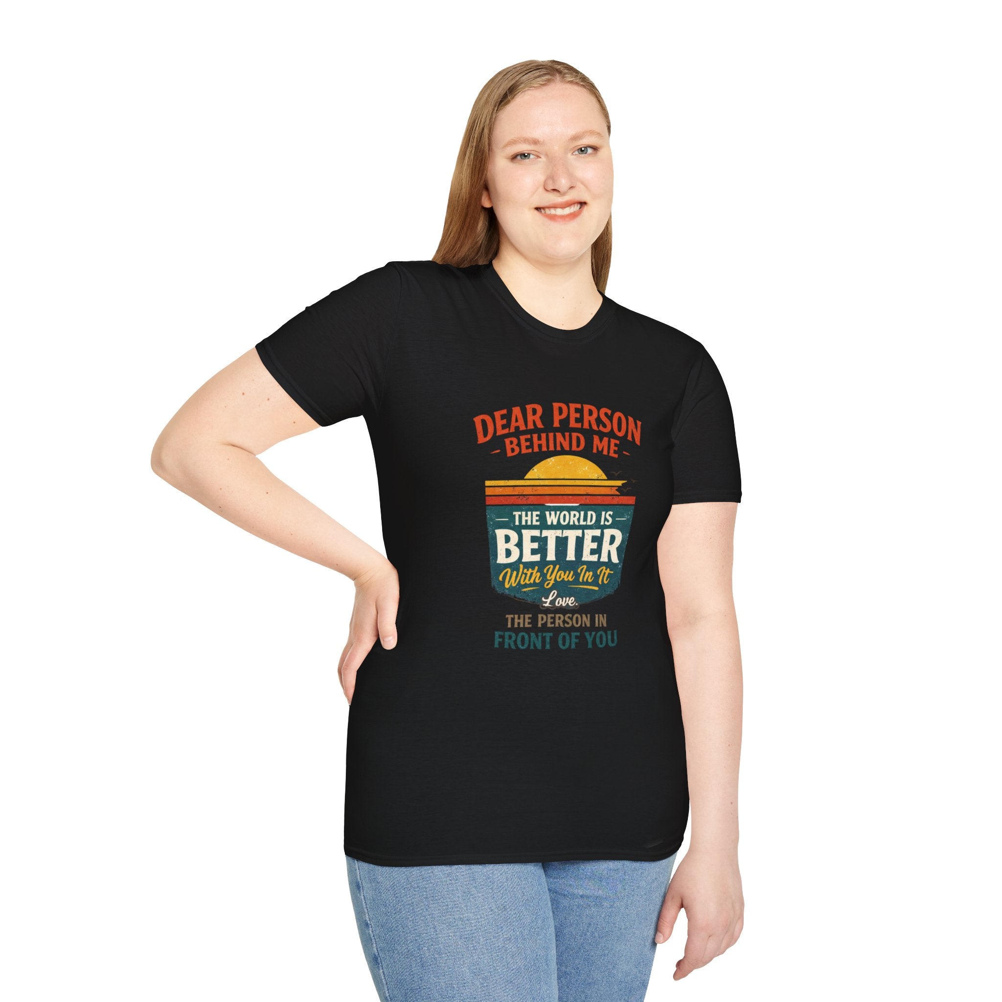 Inspirational Quote T-Shirt — "The World Is Better With You In It" - Creations by Chris and Carlos