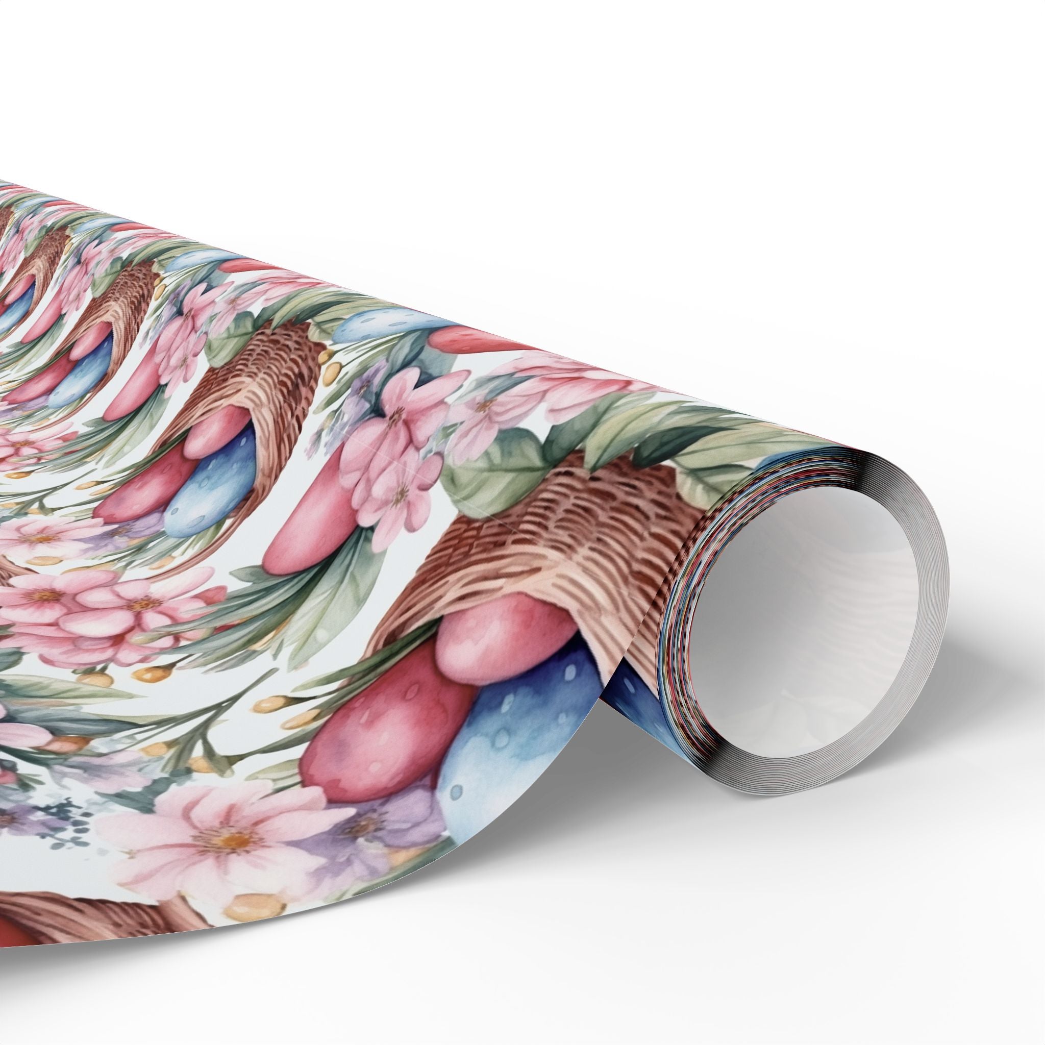 Easter Pastel Bunny & Eggs Wrapping Paper Roll — Floral Spring Gift Wrap - Creations by Chris and Carlos