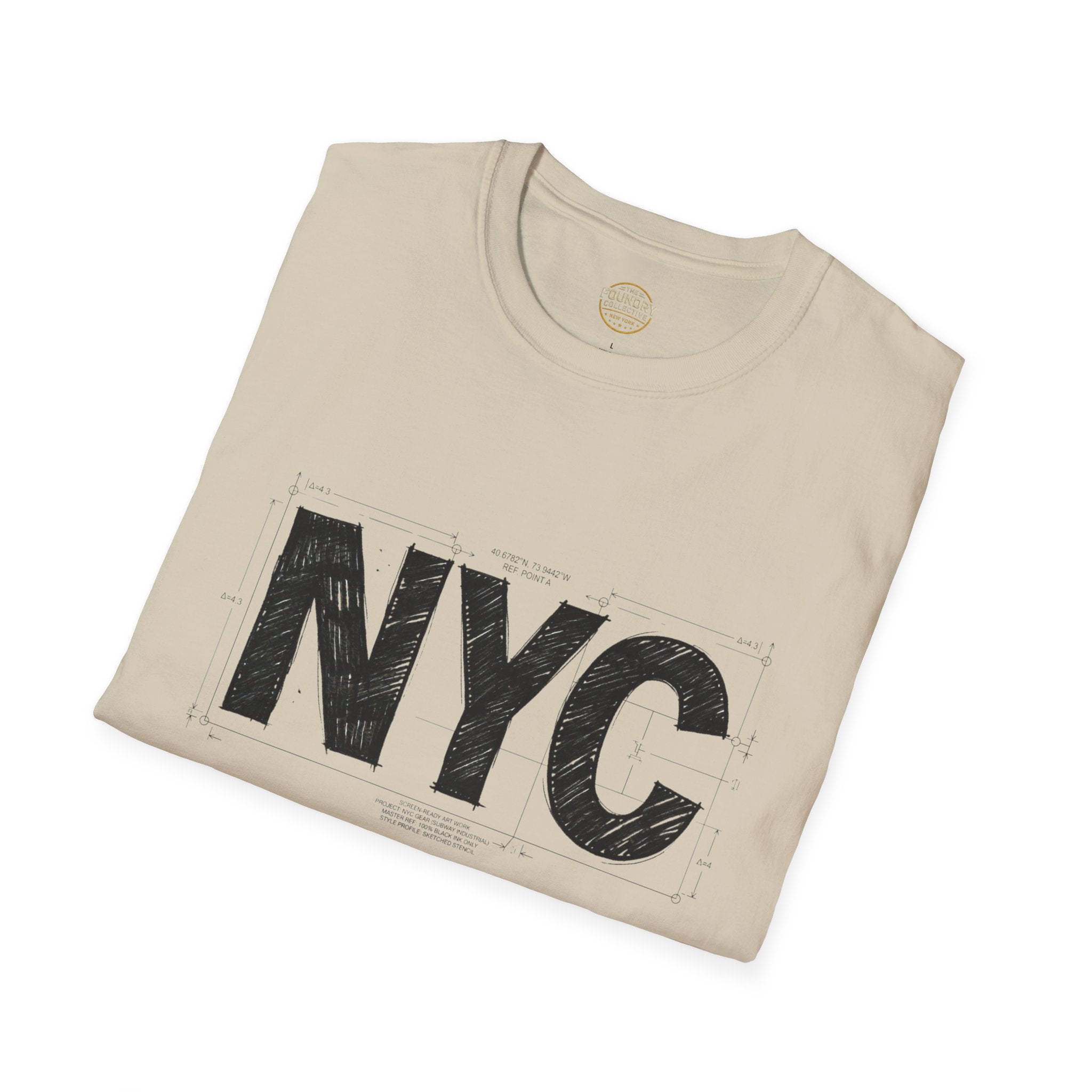 The Foundry Collective NYC Distressed Graphic T-Shirt — Vintage New York City Tee - Creations by Chris and Carlos