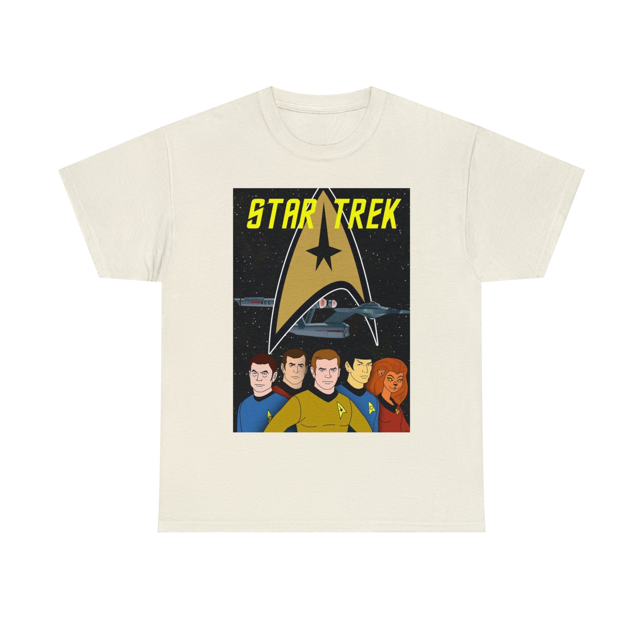 Star Trek Cartoon- Unisex Heavy Cotton T-Shirt - Creations by Chris and Carlos