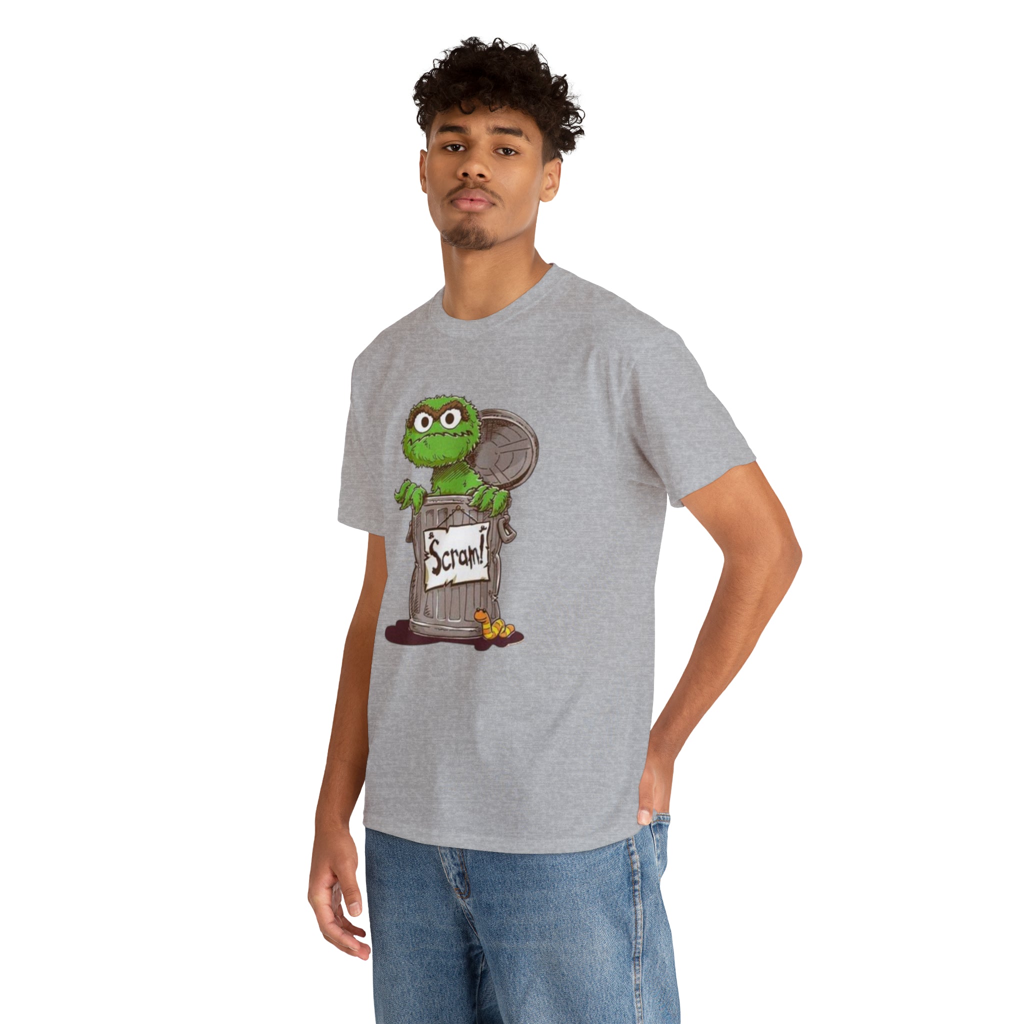 Oscar the Grouch- Unisex Heavy Cotton T-Shirt - Creations by Chris and Carlos