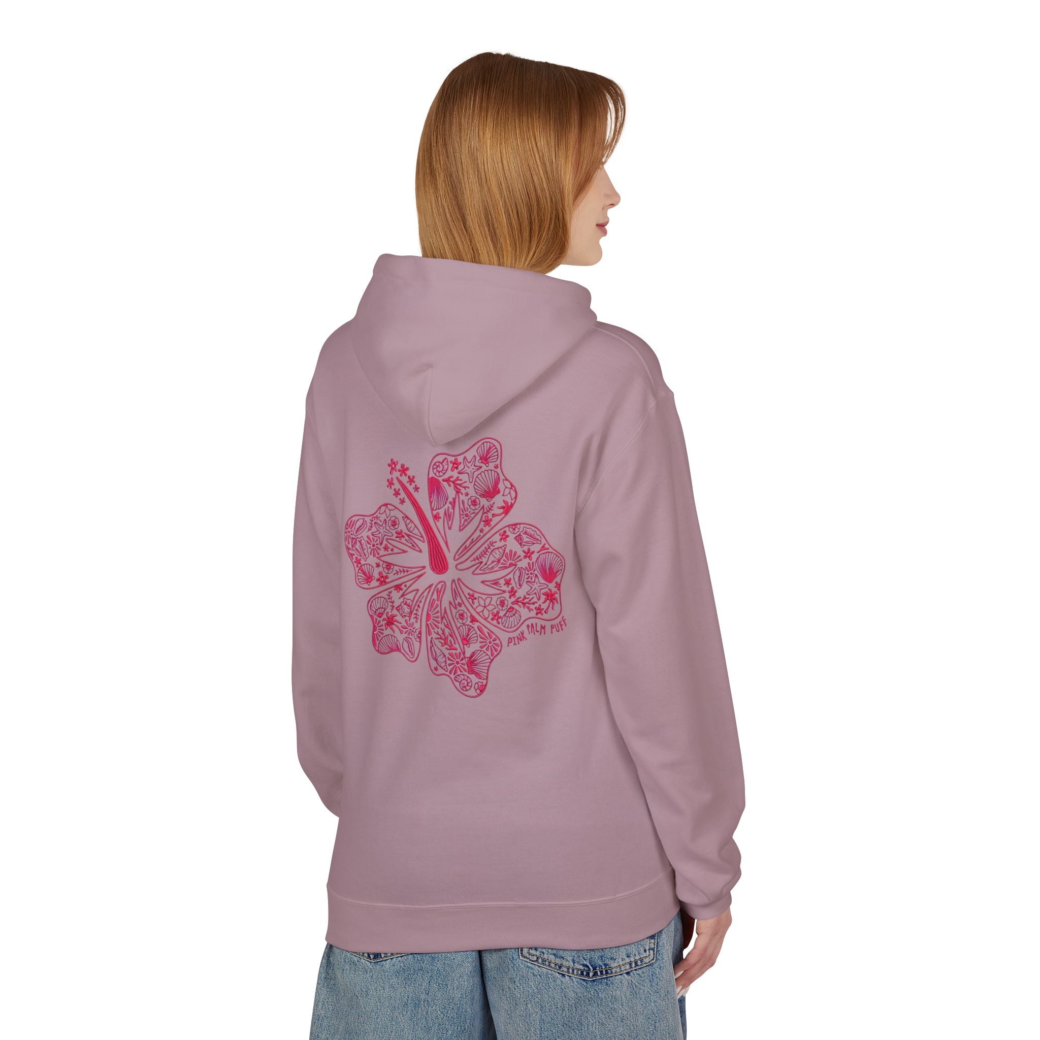 Pinkie Bluff Inspired Floral Graphic Hoodie — Vintage Botanical Note Print - Creations by Chris and Carlos