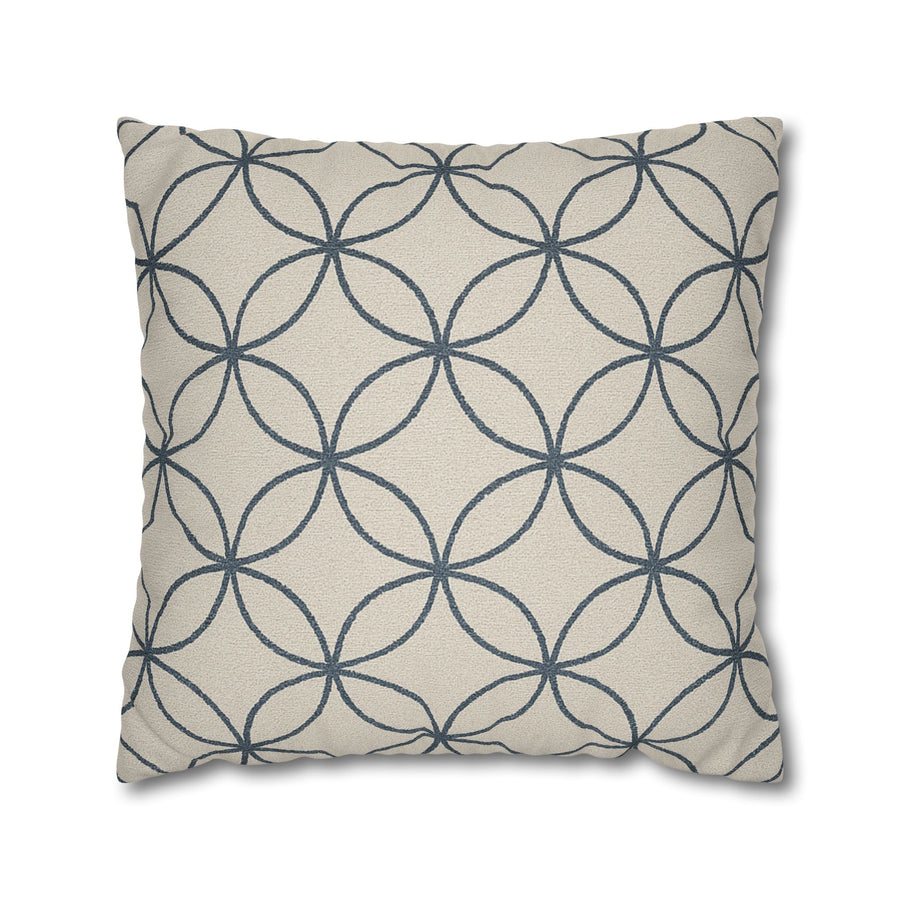 Ellison Collection- Modern Geometric Faux Suede Pillowcase - Creations by Chris and Carlos