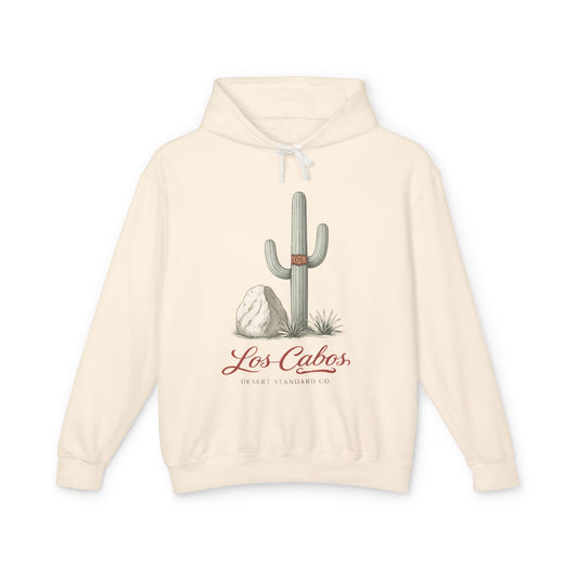 Los Cabos Cactus Hoodie — Lightweight Desert Travel Sweatshirt - Creations by Chris and Carlos
