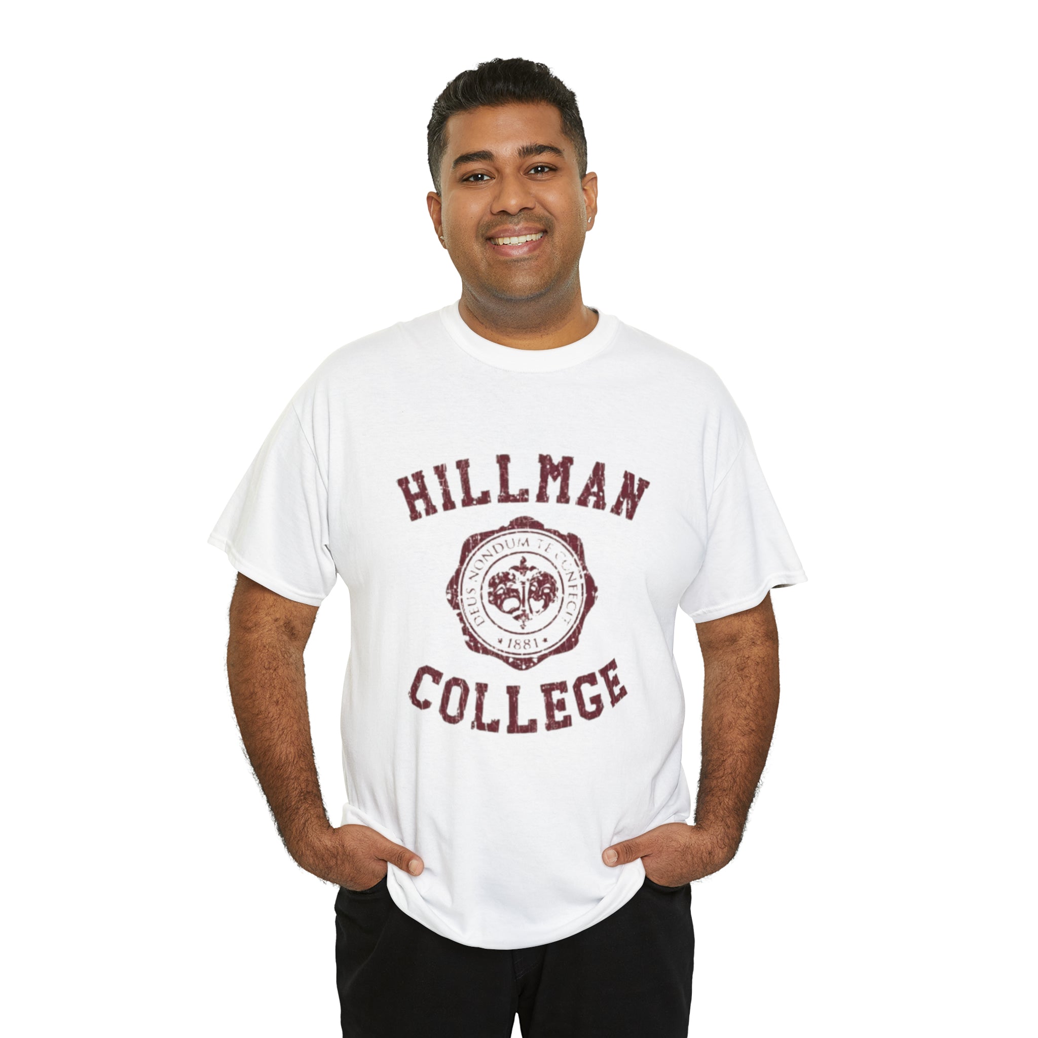 Hillman College- Unisex Heavy Cotton T-Shirt - Creations by Chris and Carlos