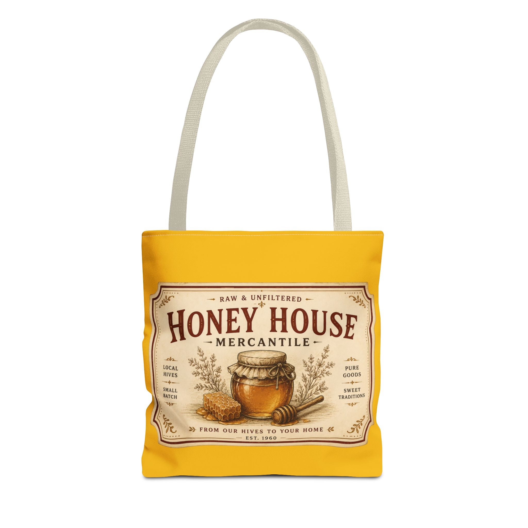 Tote Bag — Honey House Vintage Honey Label Design - Creations by Chris and Carlos