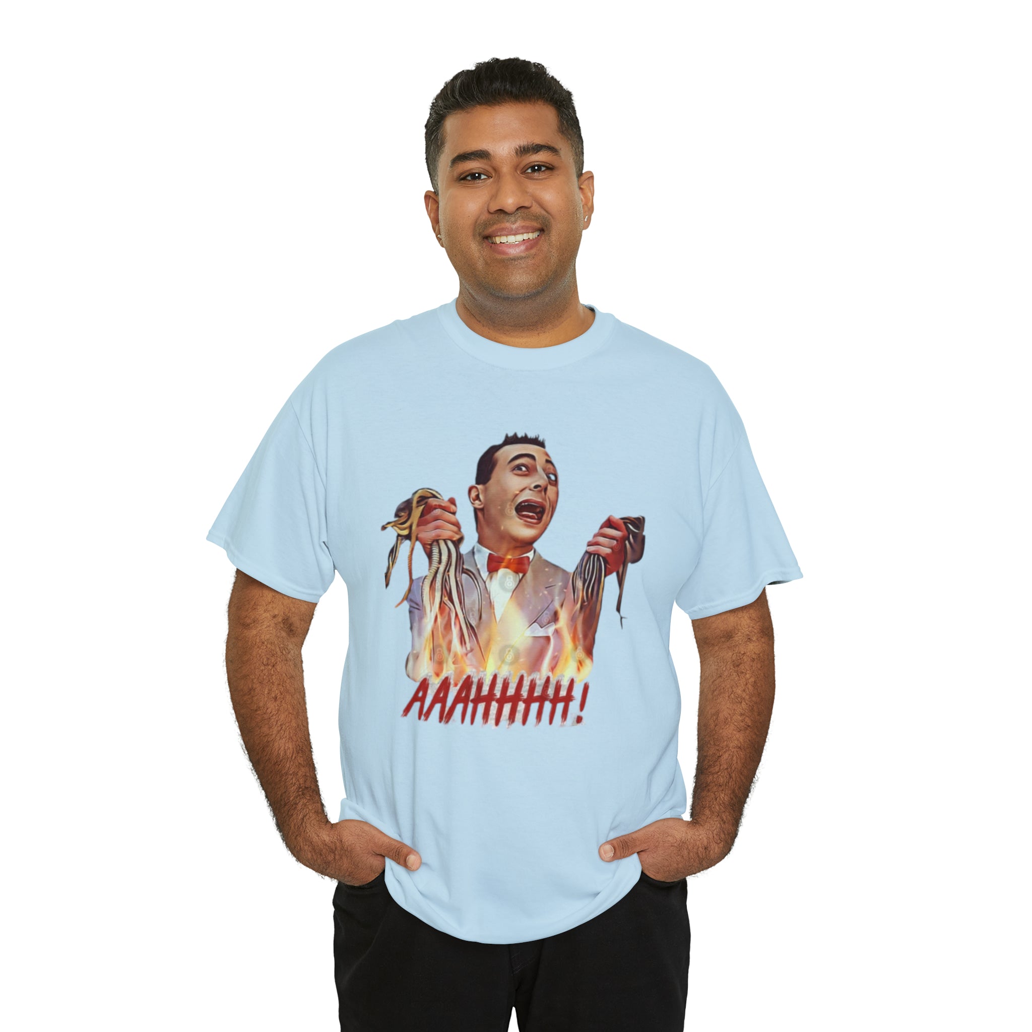 Pee Wee Herman-  Unisex Heavy Cotton T-Shirt - Creations by Chris and Carlos