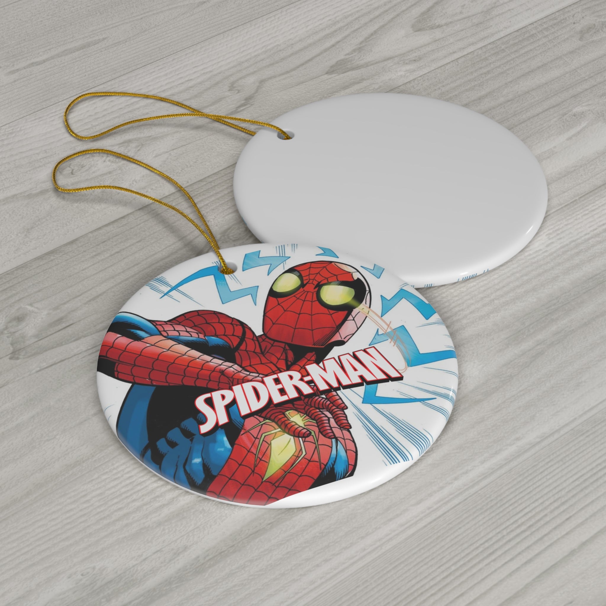 Spiderman- Ceramic Ornament, 4 Shapes - Creations by Chris and Carlos