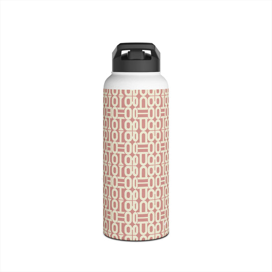 Copy of Prism Point Athletic Collection Geometric Blush Link Stainless Steel Water Bottle - Creations by Chris and Carlos
