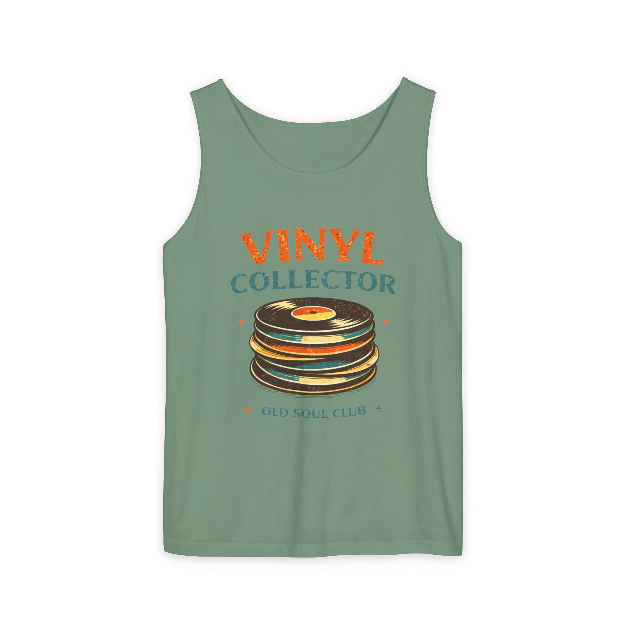 Vinyl Collector Tank Top — Old Soul Club Retro Record Lover Tee - Creations by Chris and Carlos