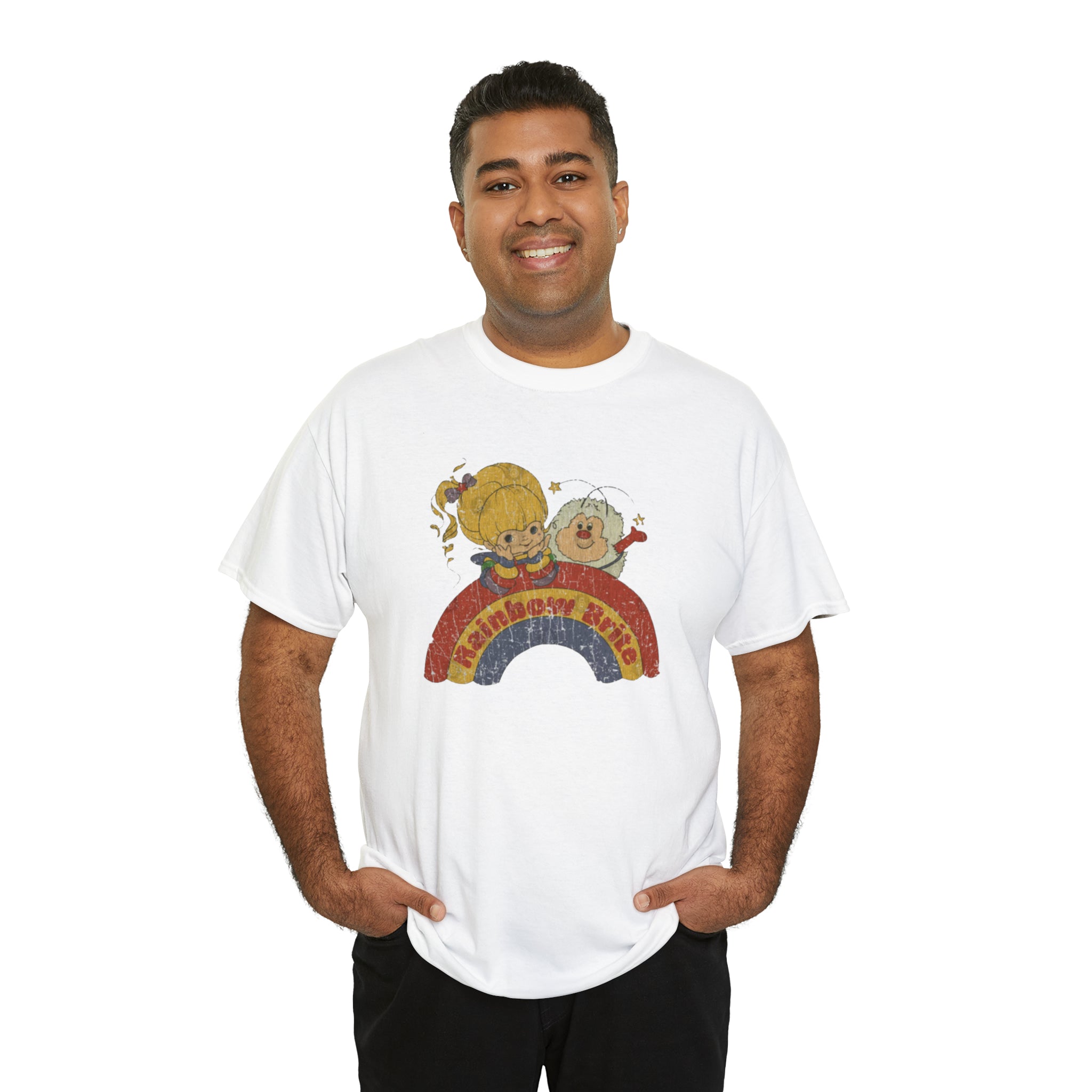 Rainbow Bright- Unisex Heavy Cotton T-Shirt - Creations by Chris and Carlos