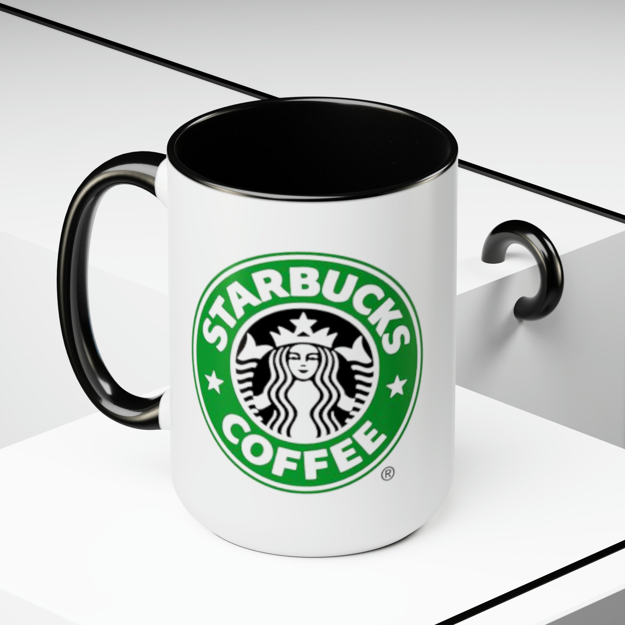 Starbucks Coffee- White Ceramic Mug - Creations by Chris and Carlos