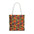 Sol y Alegría (Sun and Joy) Collection- Cactus Succulent Pattern Microfiber Blanket Soft Velveteen Throw for Home & Garden Lovers Floral Chevron Tote Bag — Bright Orange & Pink All-Over-Print Beach Shopper - Creations by Chris and Carlos