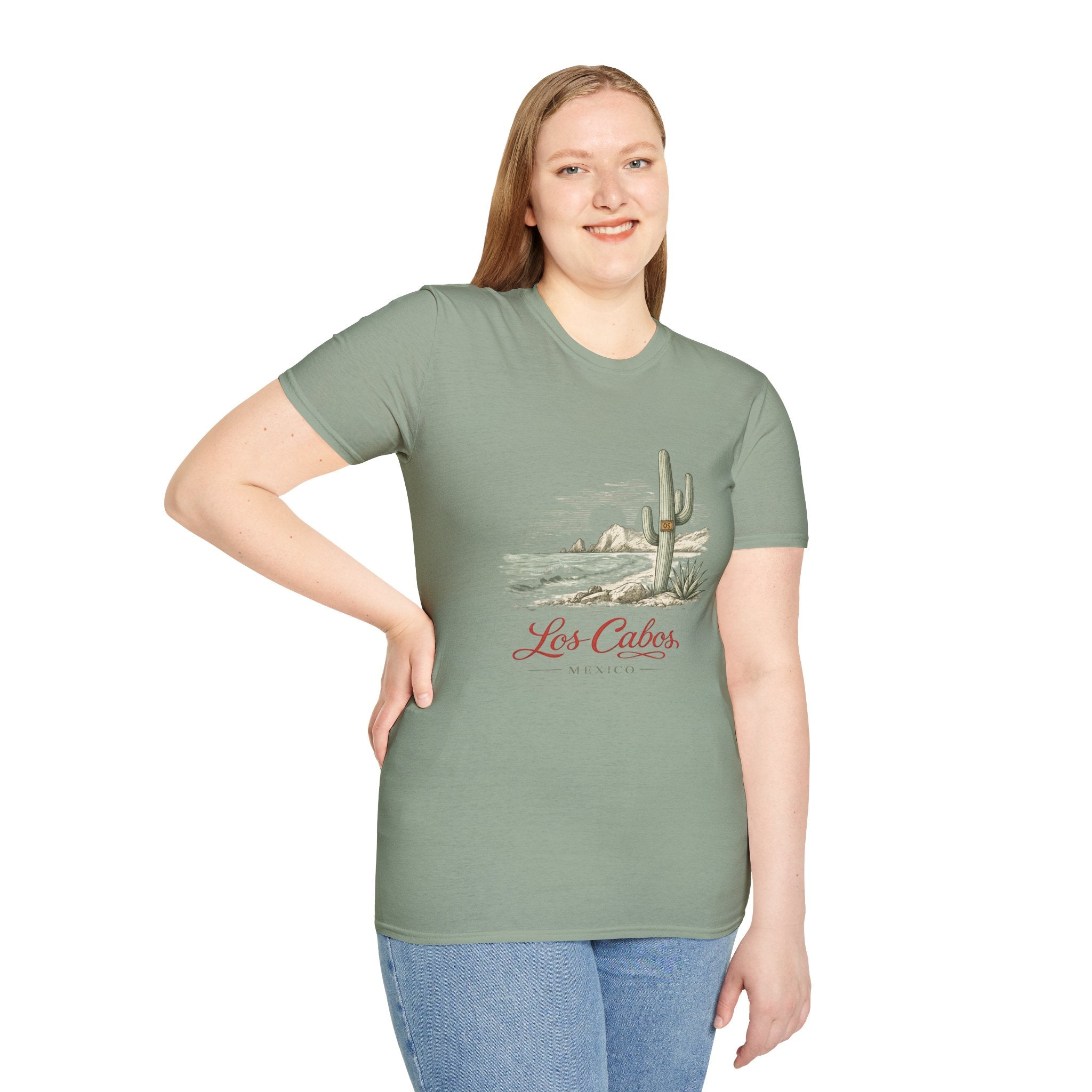 Los Cabos Desert Coast T-Shirt — Vintage Cactus Beach Graphic - Creations by Chris and Carlos