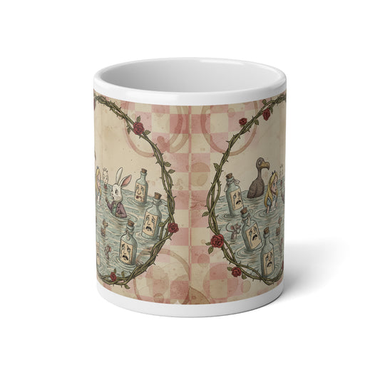 20oz Jumbo Mug — Vintage Cottagecore Tea Party Illustration - Creations by Chris and Carlos