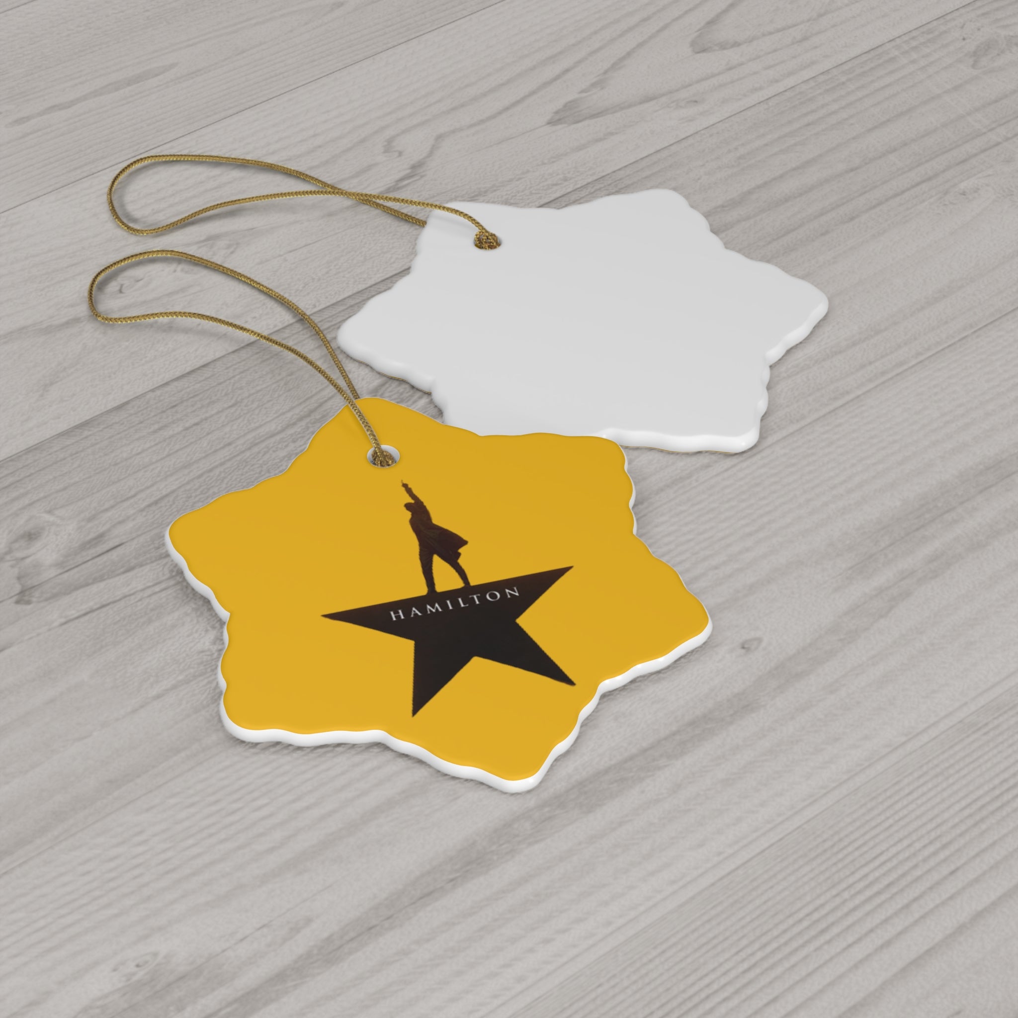 Hamilton the Musical- Ceramic Ornament, 4 Shapes - Creations by Chris and Carlos
