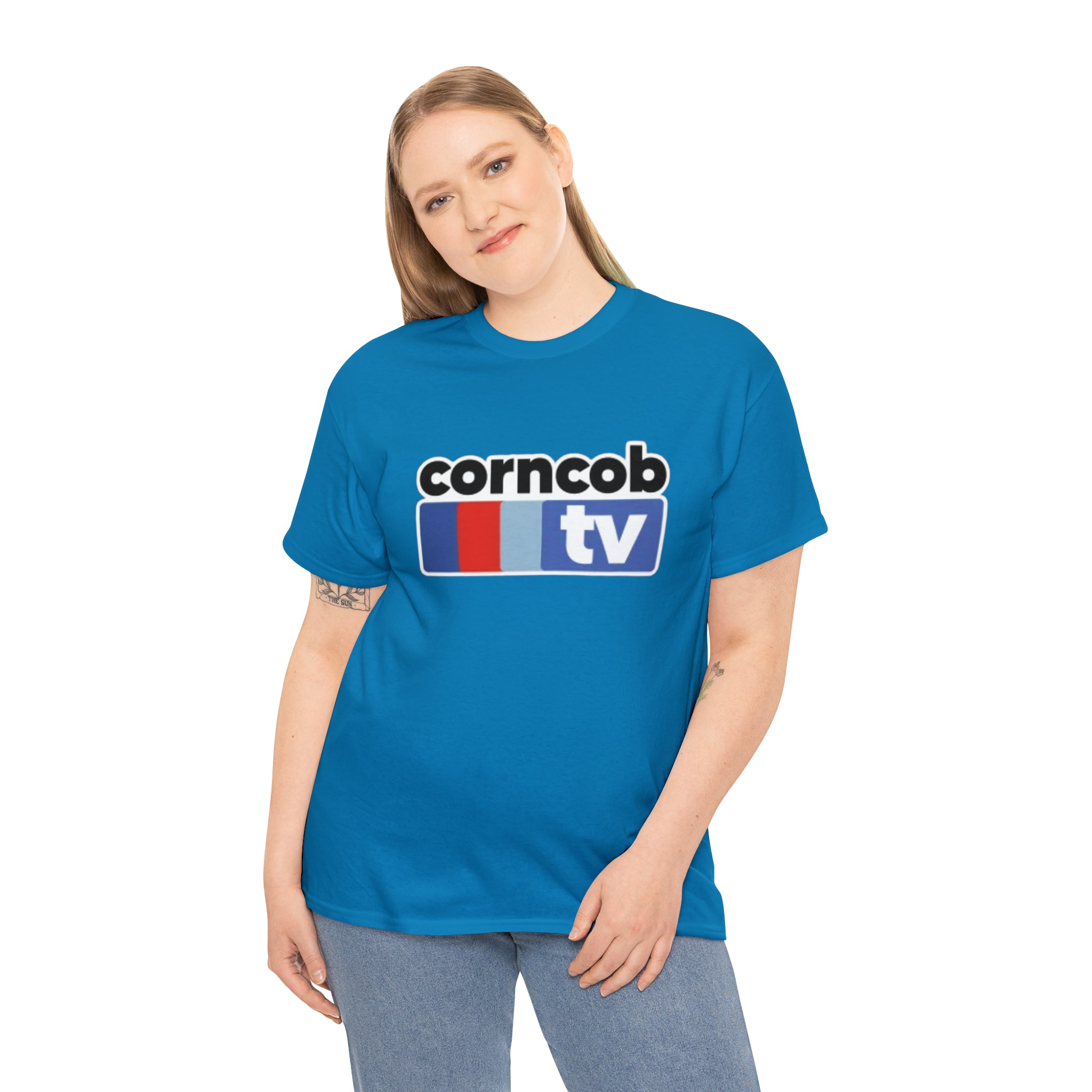 Corncob Tv- Unisex Heavy Cotton T-Shirt - Creations by Chris and Carlos