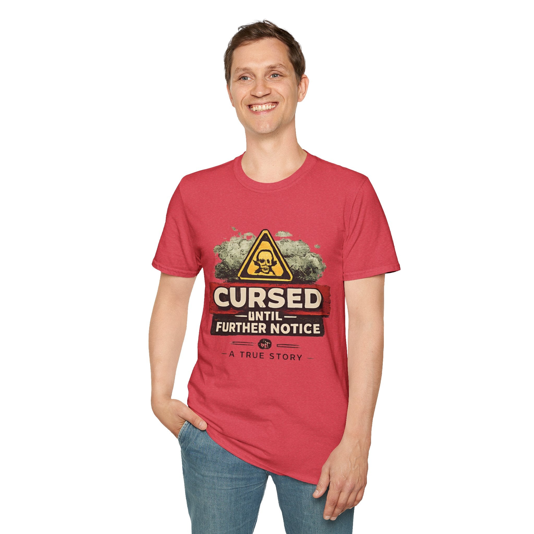 Cursed Until Further Notice T-Shirt – Humorous Dark Warning Graphic Tee - Creations by Chris and Carlos