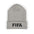 Classic Cuffed Beanie with Embroidered FIFA Design - Cozy Winter Hat