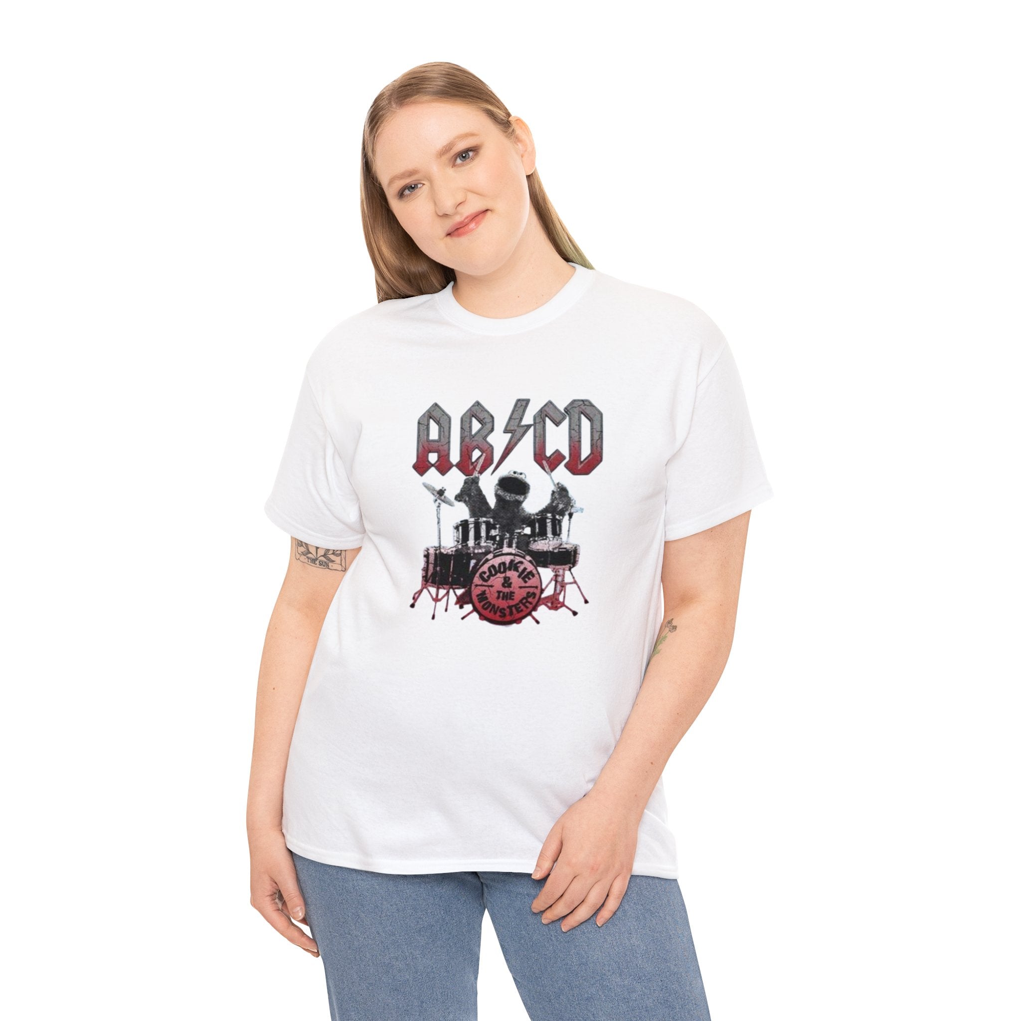 AC DC- Unisex Heavy Cotton Tee - Creations by Chris and Carlos
