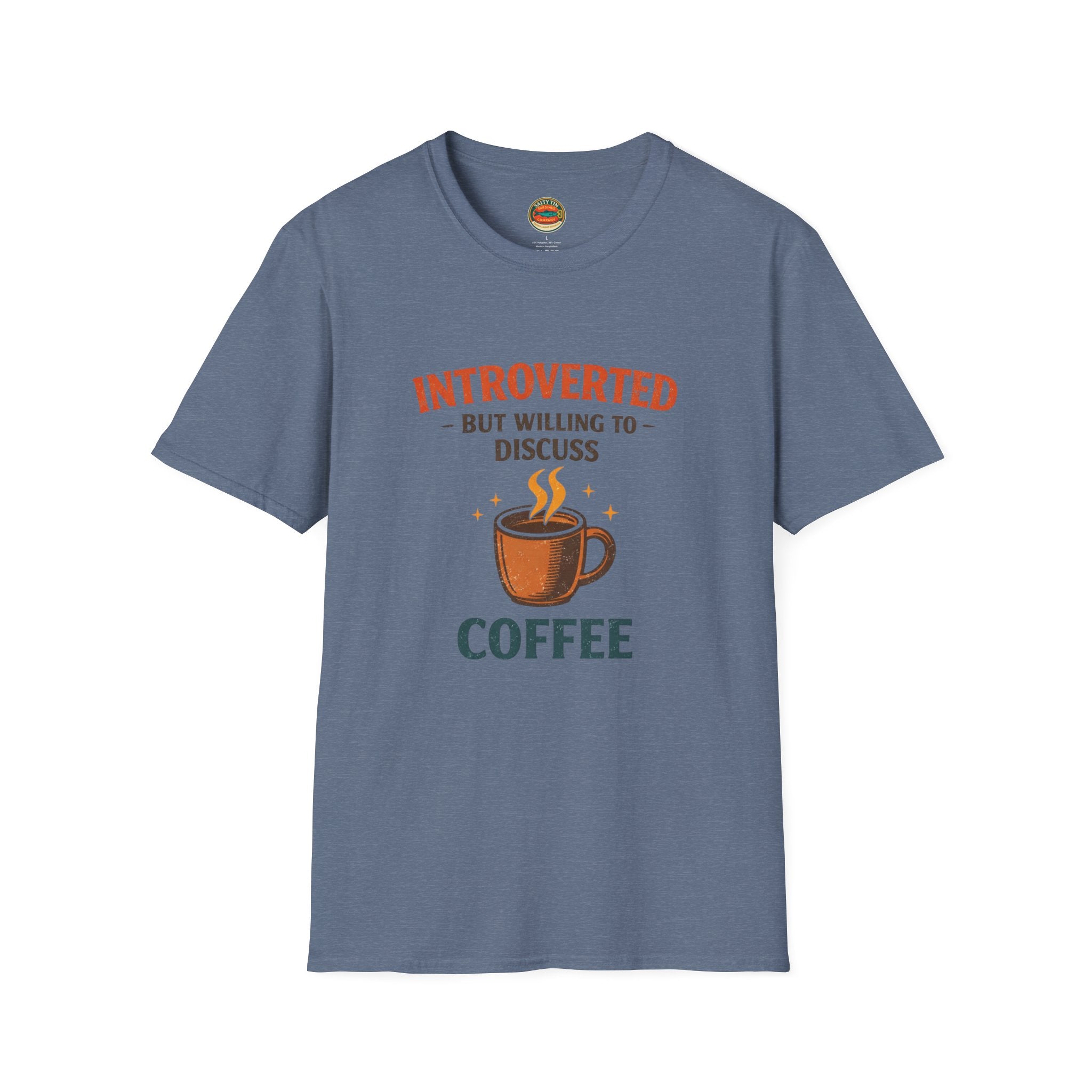 Introverted But Willing to Discuss Coffee T-Shirt - Creations by Chris and Carlos