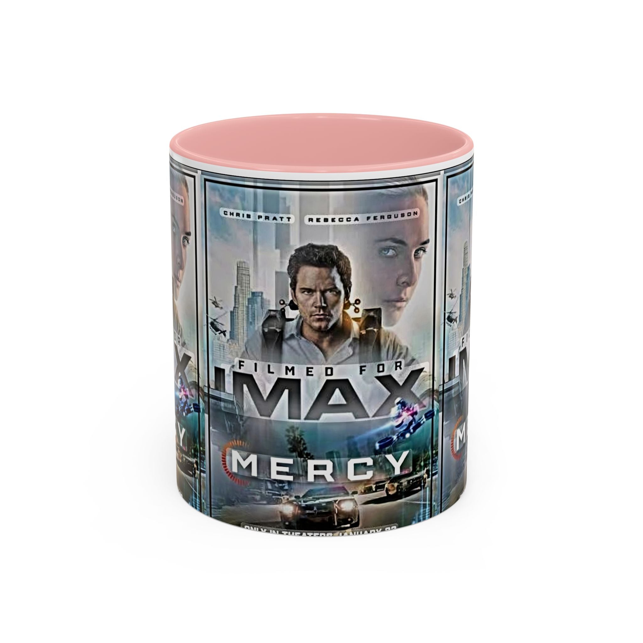 Accent Coffee Mug — 'Mercy' Movie Poster Design (11/15oz) - Creations by Chris and Carlos