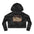 Cropped Hoodie - 'Love Shack Cottage Weekend Club' Vintage Floral Cabin Graphic