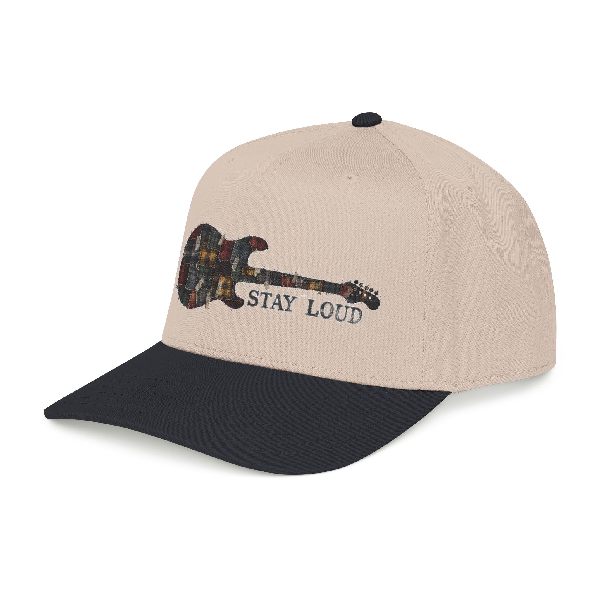 Stay Loud Plaid Electric Guitar Baseball Cap - Creations by Chris and Carlos
